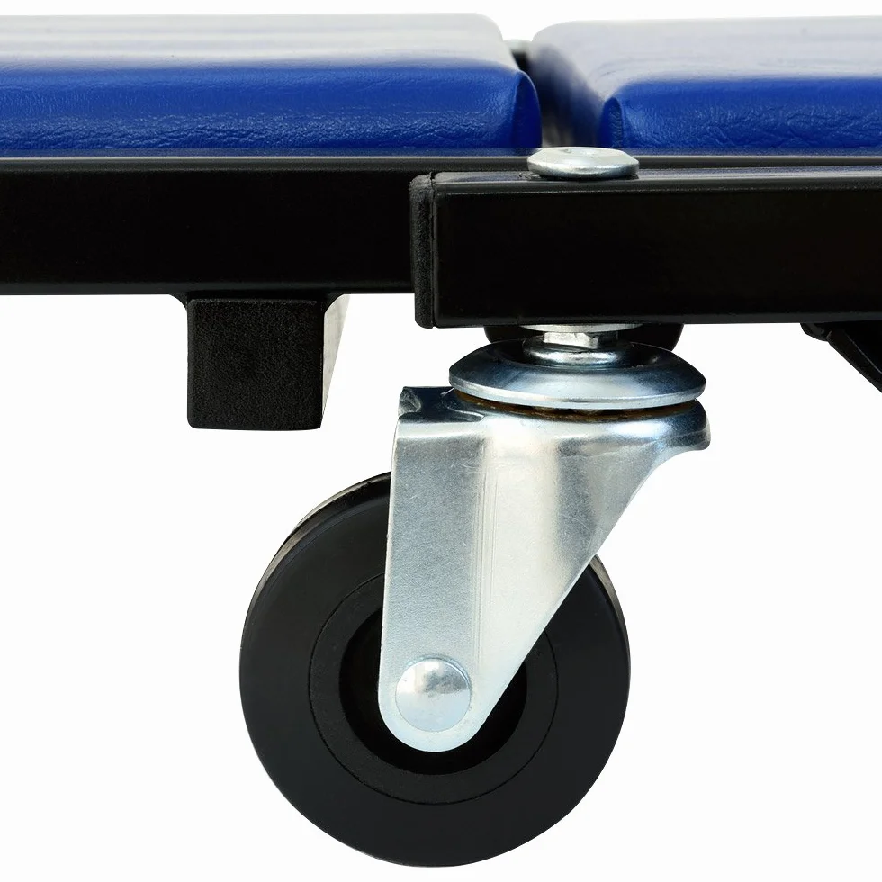 Deuba® 2in1 Carrello sotto Auto Sgabello da Officina Lettino Sottomacchina Carico Max 150 kg Pedana Montaggio Riparazioni Meccanico con 6 Ruote