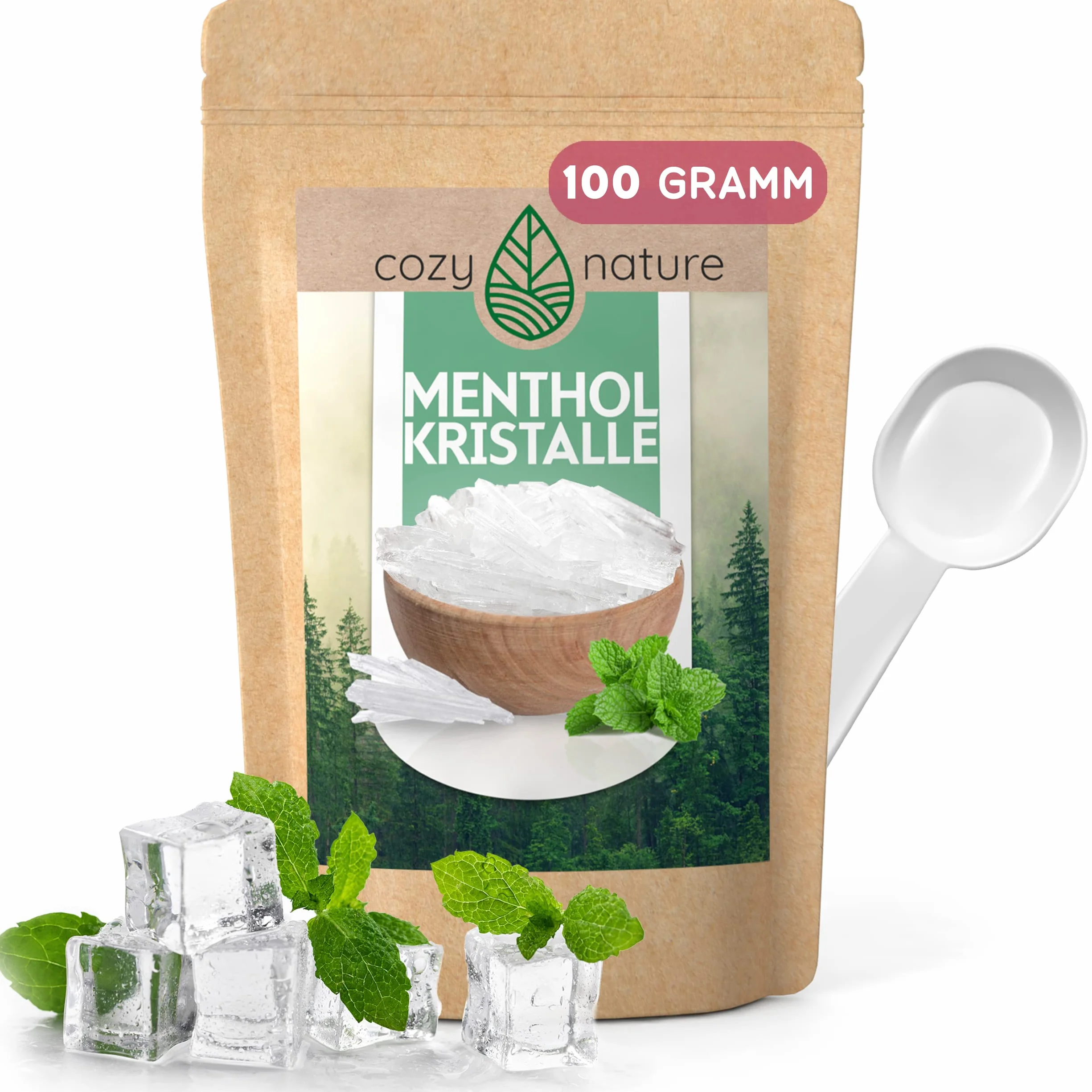 CozyNature Cristalli di mentolo per sauna 100 Grammi