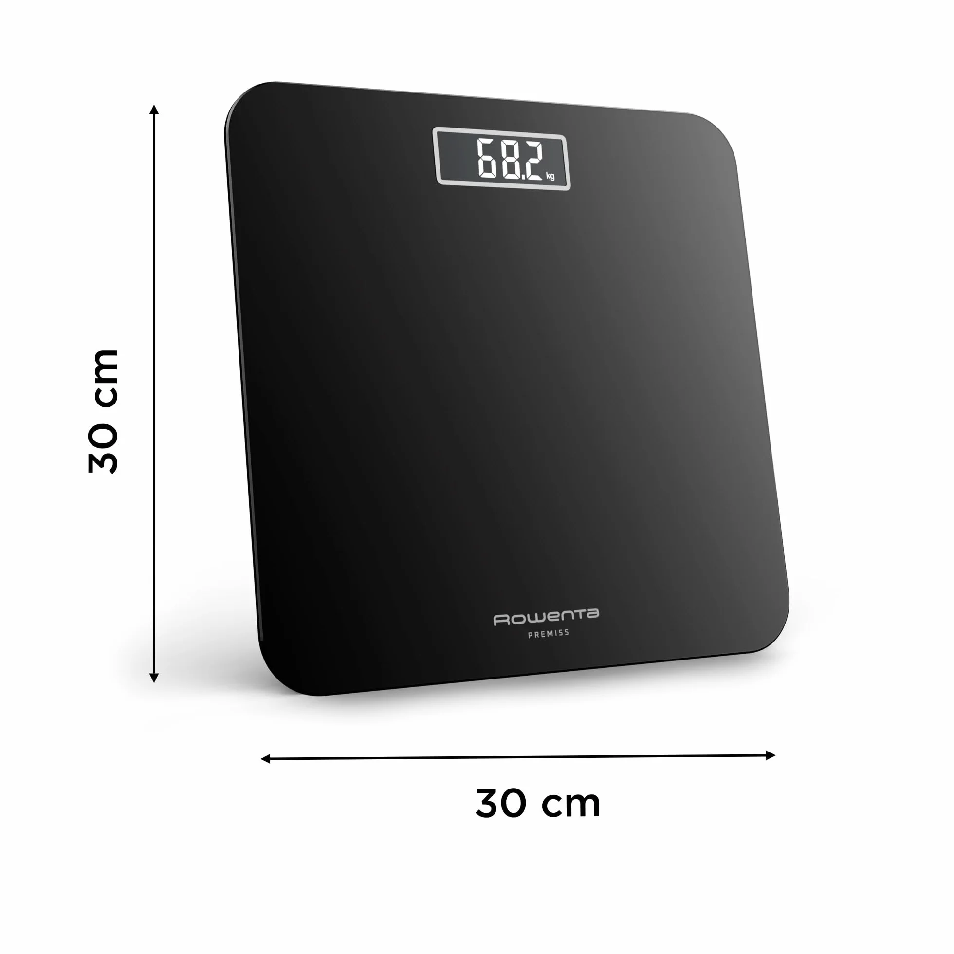 Rowenta Premiss 2.0 Bilancia da Bagno 160kg Display LCD Nero BS1800V0