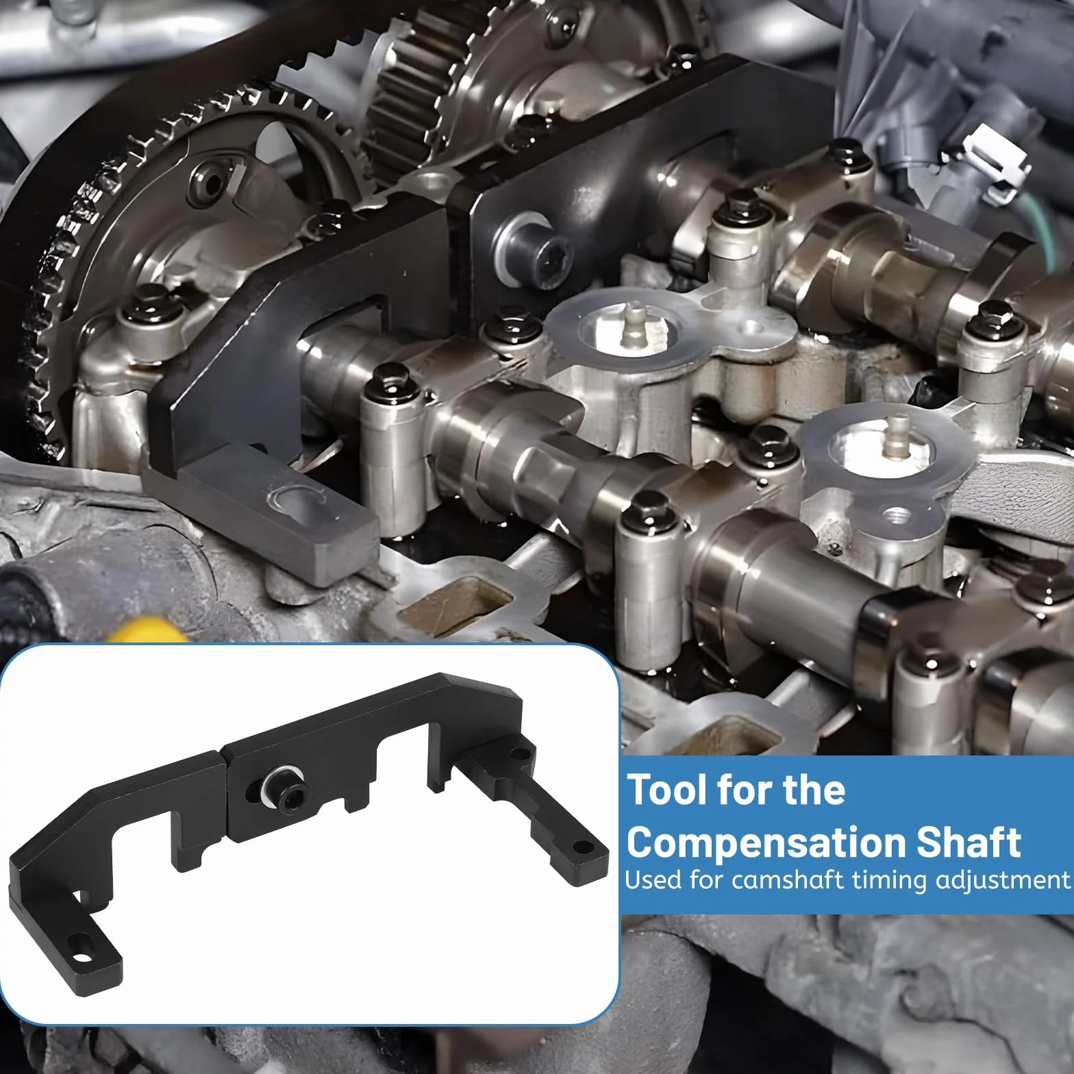 lalago 5 Pz Strumento di Bloccaggio per Allineamento Albero a Camme Motore, Attrezzo per Cinghia di Distribuzione Benzina Compatibile con Peugeot Opel PSA Citroen Toyota 1.0/1.2 VTi 108 208 308 2008