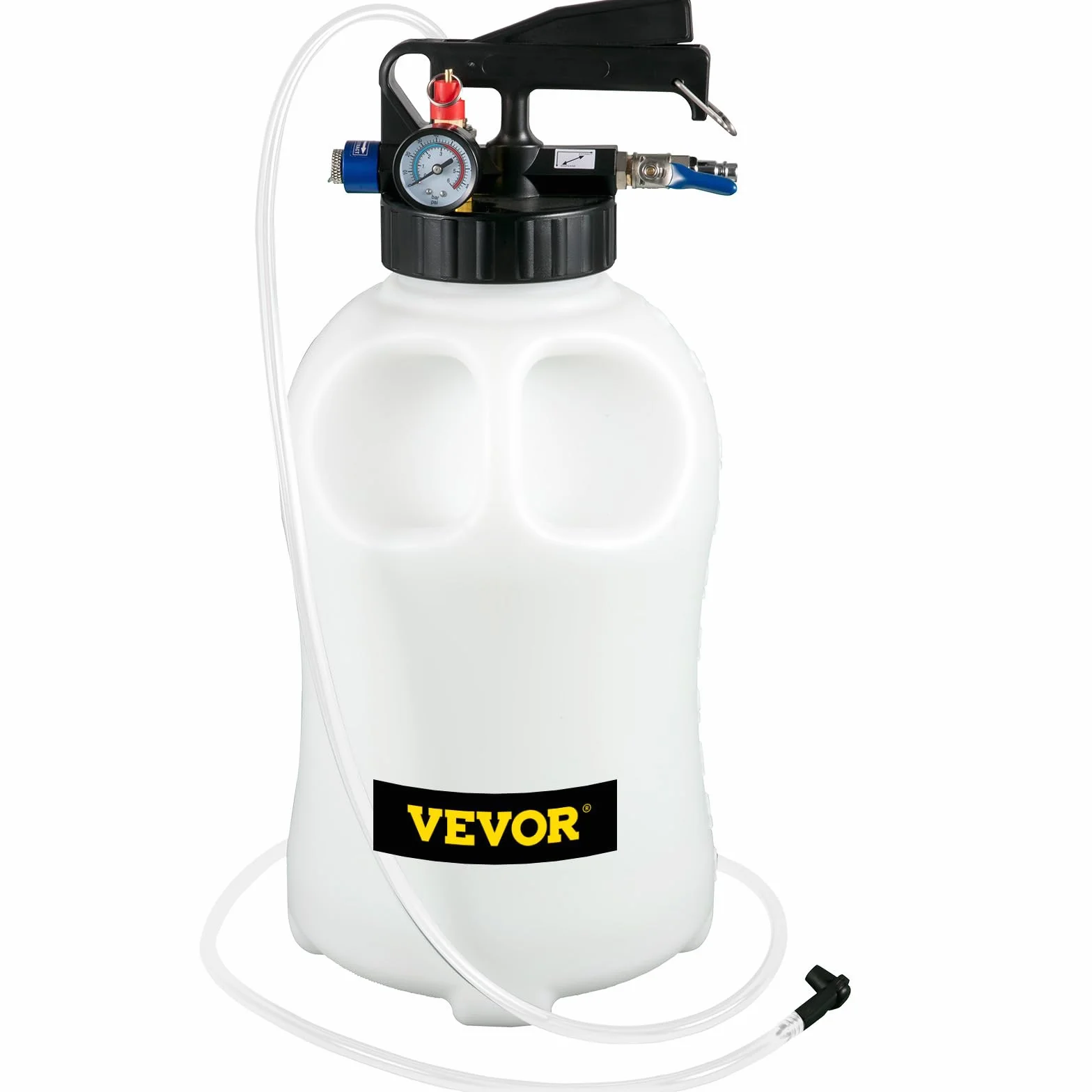 VEVOR Pompa Estrazione Olio Motore, 10 Litri Pompa Trasmissione Fluido Estrattore di Olio, 10L ATF Kit Cambio Olio Manuale Sistema di Riempimento Pompa del Liquido Strumento con 14 Adattatori Comuni