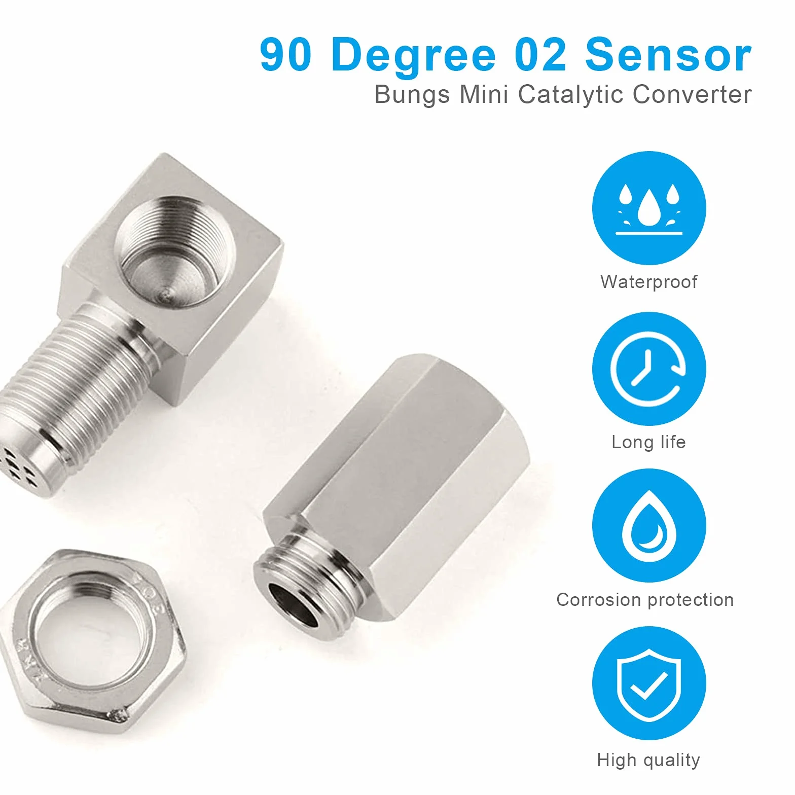 Adattatore Sonda Lambda Sensore O2 M18x1,5mm per Auto Sistemi di Scarico