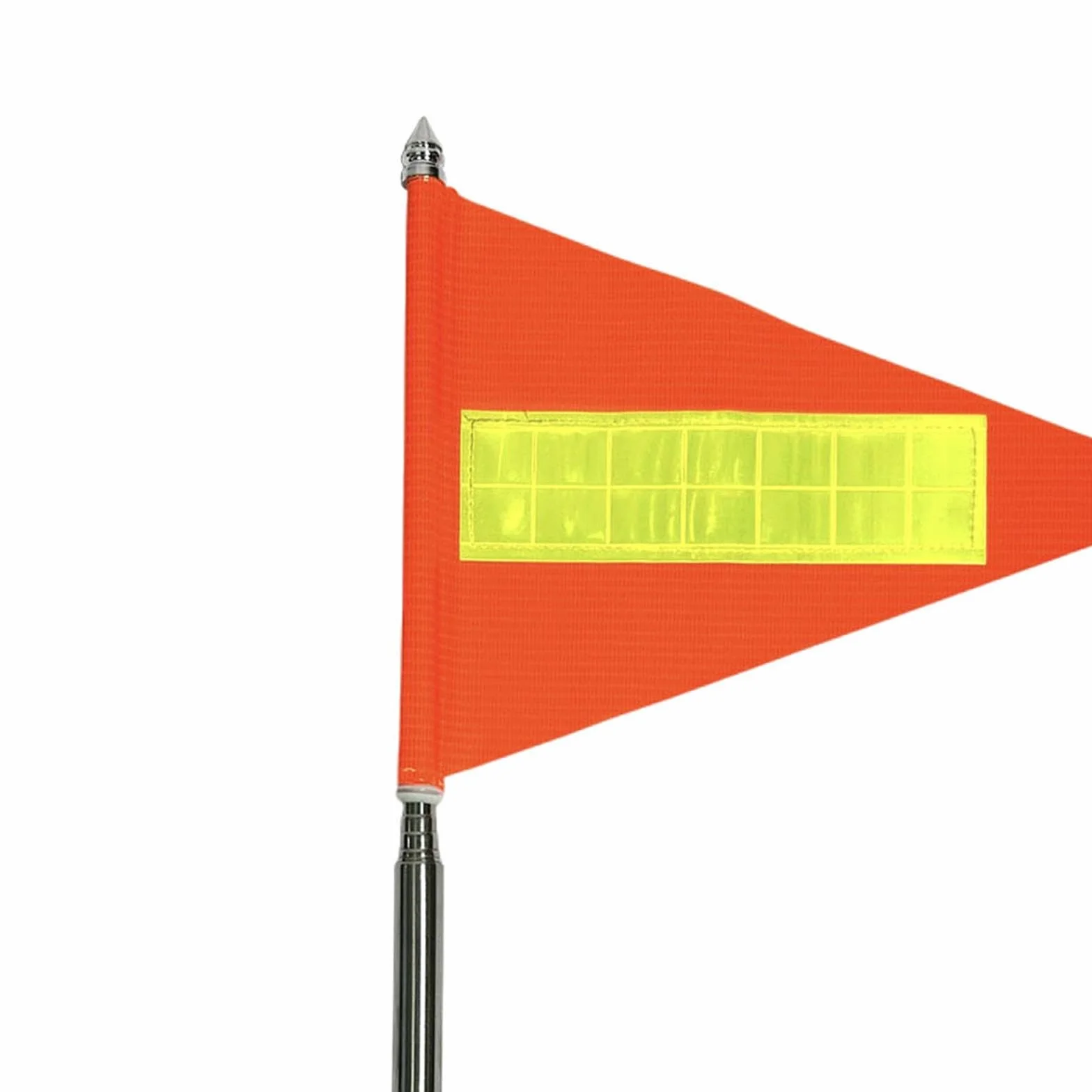 Bandiera con Asta Riflettente Bifacciale per Golf Cart Alta Visibilità