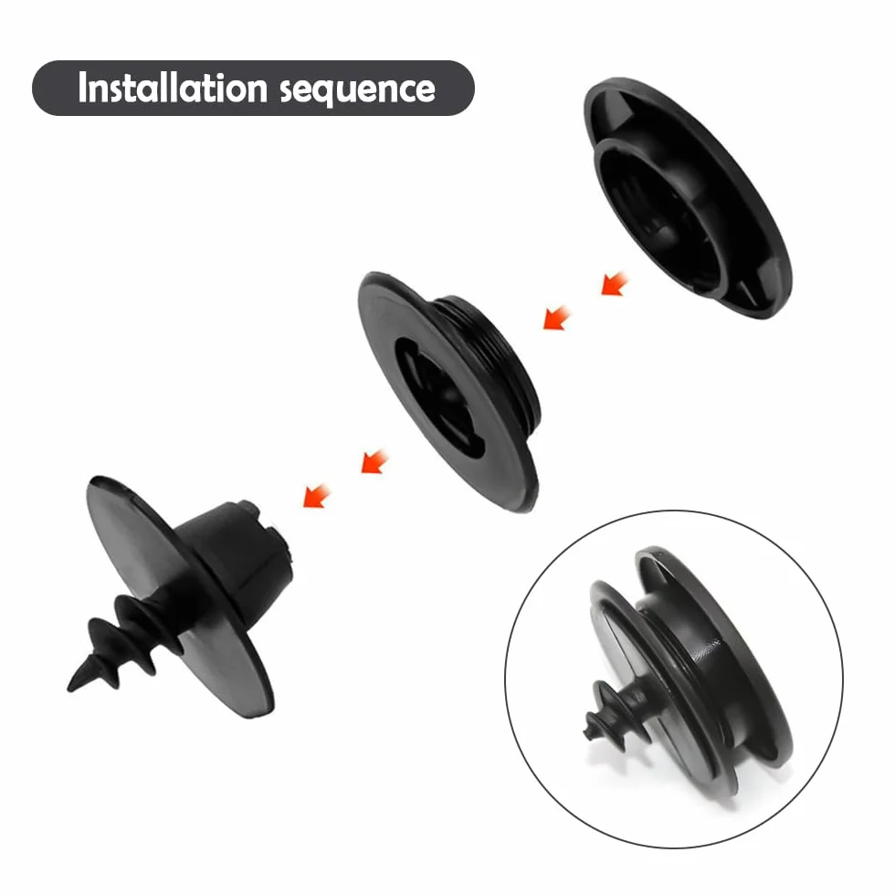 10 Pezzi Ferma Tappetini Auto 3-in-1,Fissare i Tappetini Auto Clips in Nylon Nero Antiscivolo,Ferma per Tappetini Auto Universali Accessori Auto per SUV Camion Camper Furgone