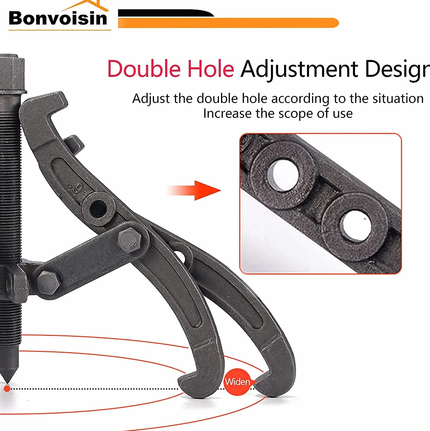 Bonvoisin Estrattore per Cuscinetti Set 2/3 Ganasce 4 6 8 Pollici 3 Pezzi