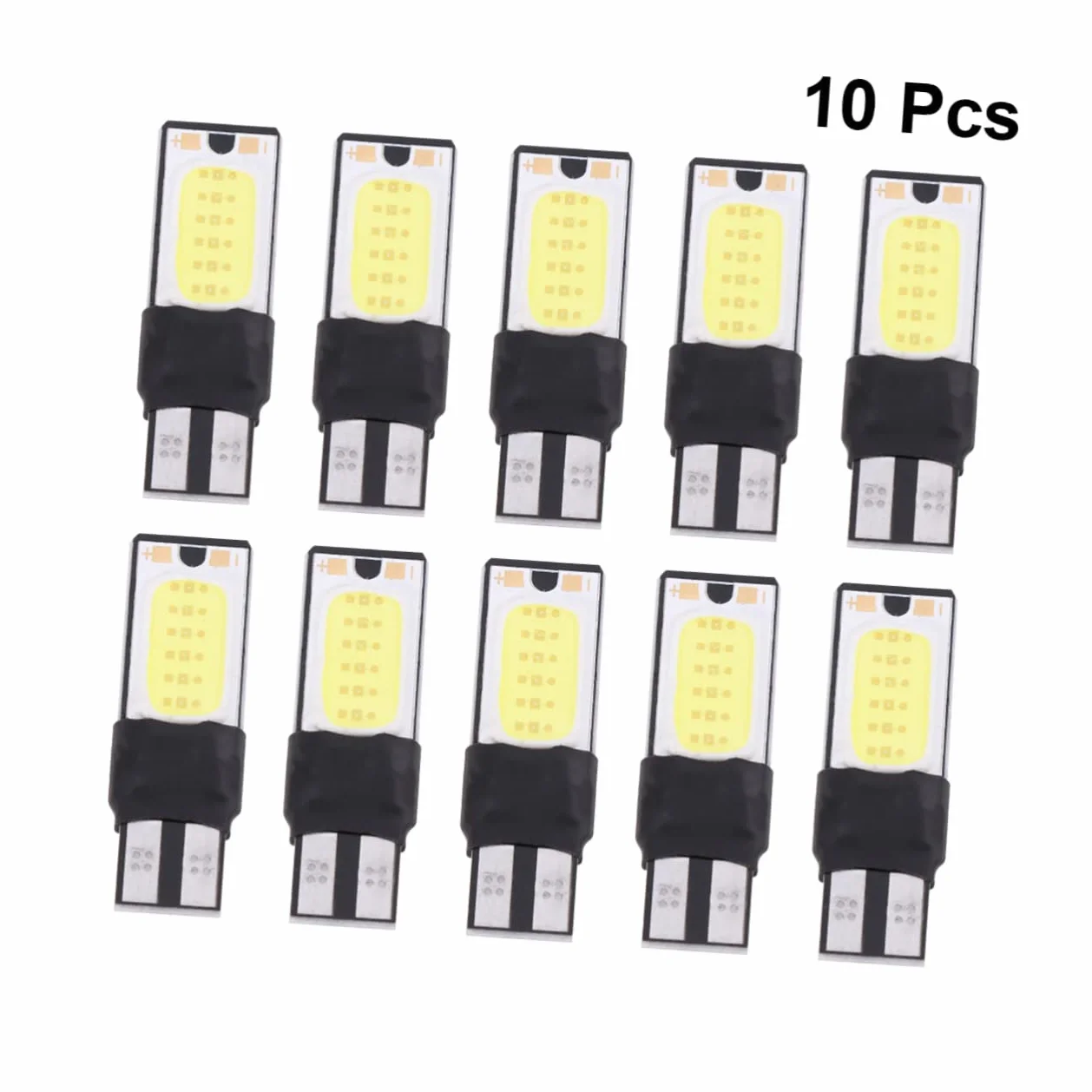 GANAZONO 10Pezzi Luci LED Auto Cob Bianco Ultra Sottile Alta Potenza W5W