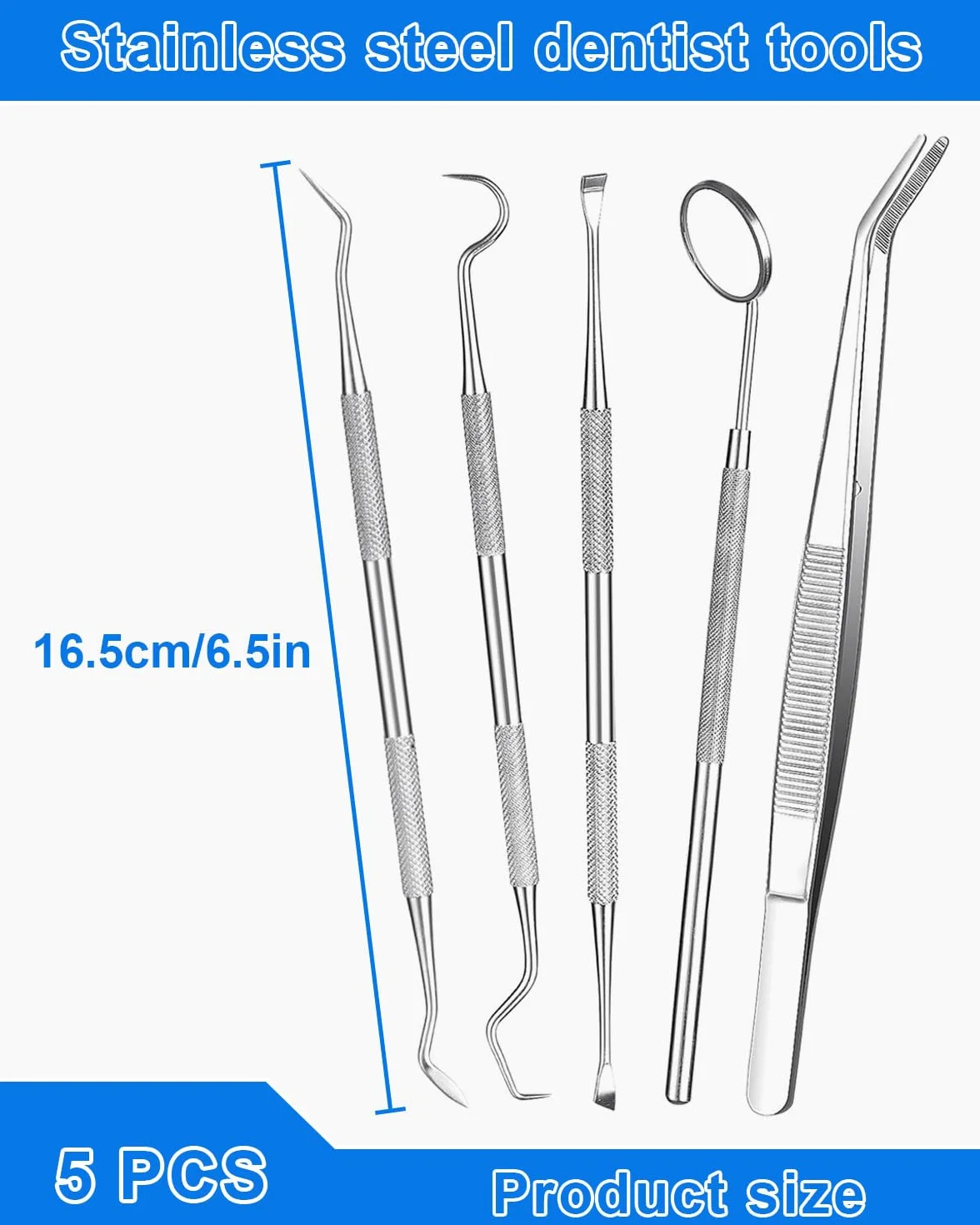 Ablatore tartaro ultrasuoni kit pulizia denti 6PCS