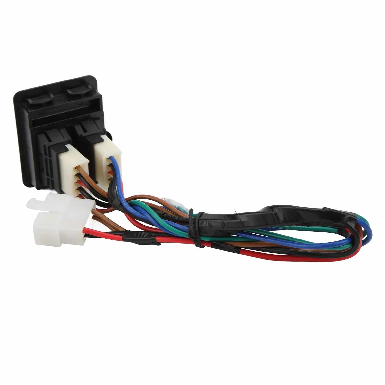 aqxreight Interruttore Alzacristallo Elettrico per Auto, Kit Regolatore Interruttore Alzacristallo Elettrico Universale da 5 Pezzi con Cablaggio per 2 Porte