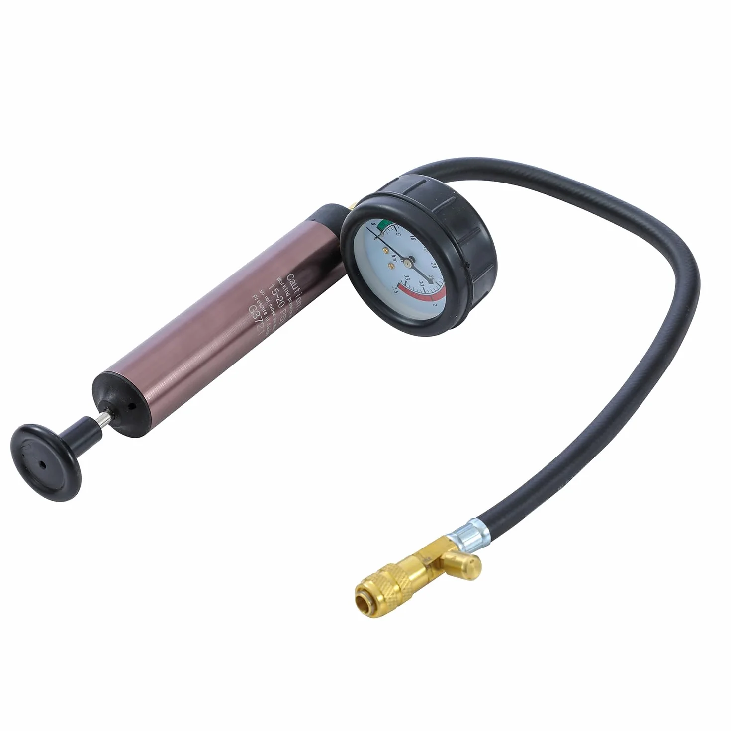 KATSU 18 Pezzi Universale Radiatore Pressione Tester Kit Test del Sistema di Raffreddamento Auto Rilevatore di Perdite Alluminio