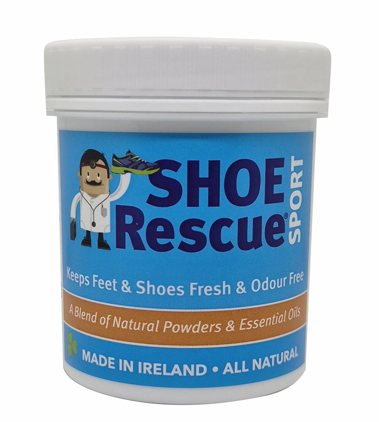 Shoe Rescue Polvere per scarpe 100g Elimina l'odore Deodorante naturale podologo