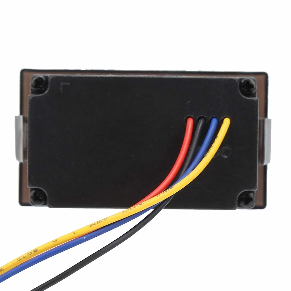 KIMISS DC4.5-30V Display digitale a LED con orologio elettronico per auto antipolvere impermeabile(verde)