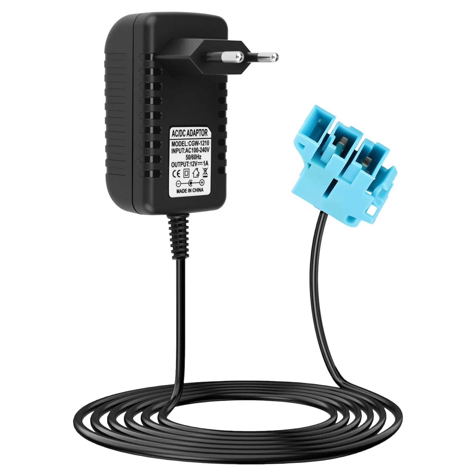 Caricabatteria 12V Peg Perego Universale per Veicoli Elettrici Bambini con Cavo 2M LED
