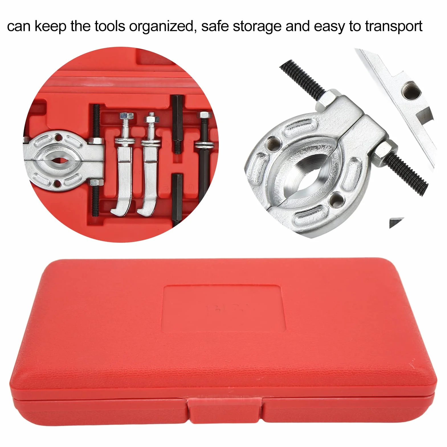 9pcs Set Estrattori per Separatori Cuscinetti Set Estrattori per Separatori di Cuscinetti Kit di Strumenti per La Rimozione di Cuscinetti Portatili Separatore di Cuscinetti in Metal