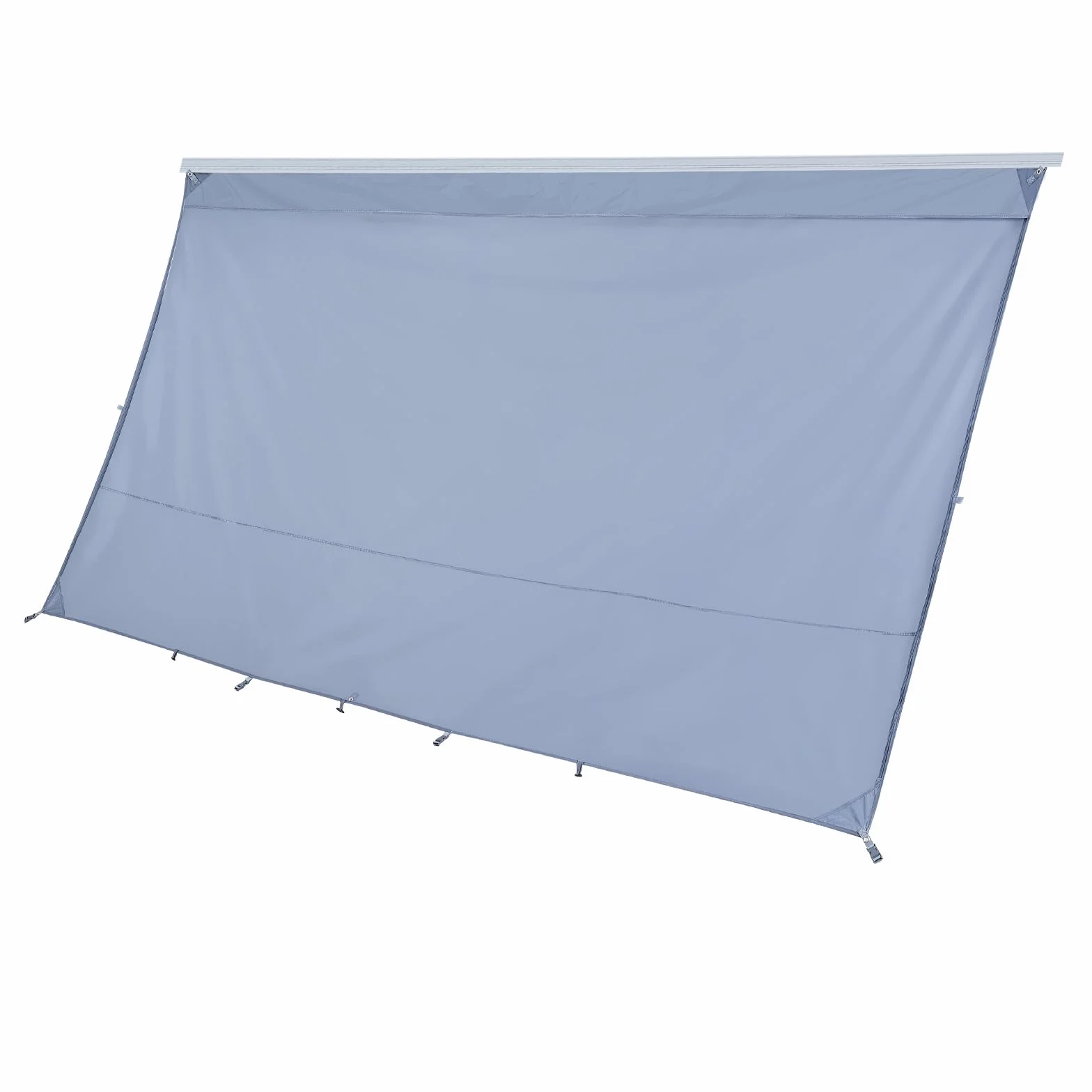 VEVOR Parasole per Camper Roulotte 2 x 3,7 m Pannello Frontale Tenda da Sole Poliestere Anti UV50+
