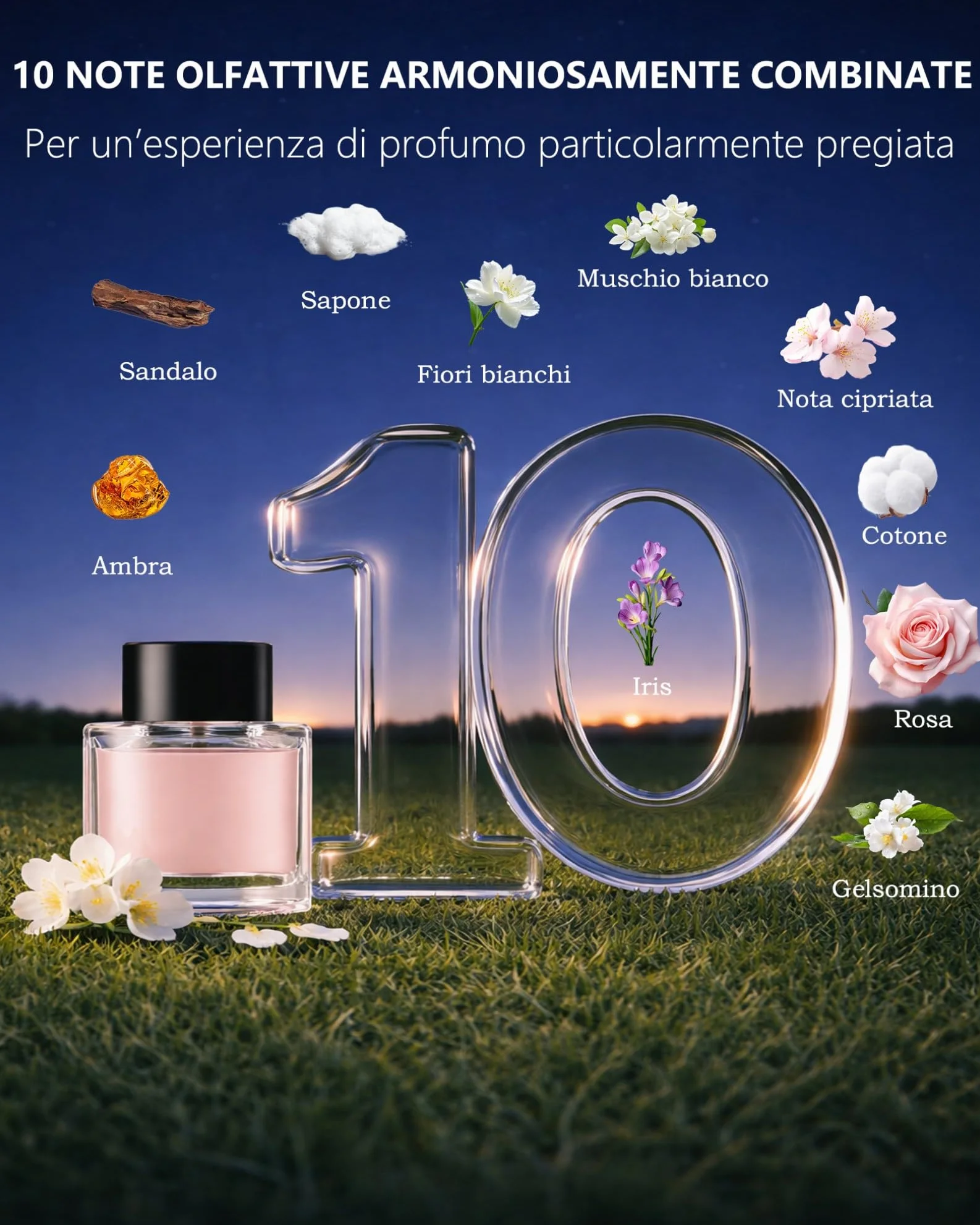 AI Profumatore Auto Diffusore Elettrico con 50 ml Profumo Colonia, Nebulizzatore Ultrasuoni, 3 Modalità, Batteria Integrata, BJ-577