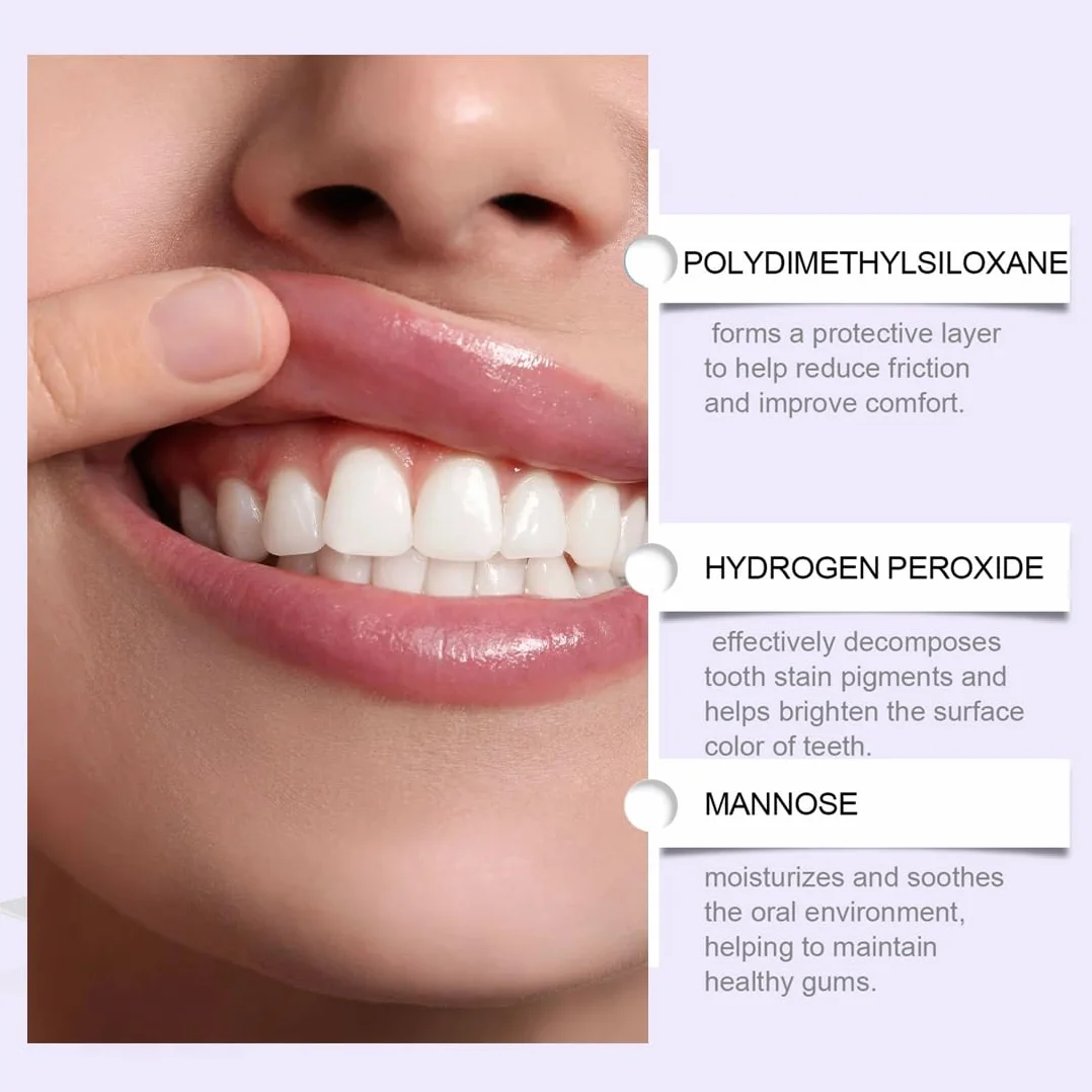 Sbiancante Denti Strisce Sbiancanti 28 Pezzi 14 Sessioni Sbiancamento Denti Whitening Strips