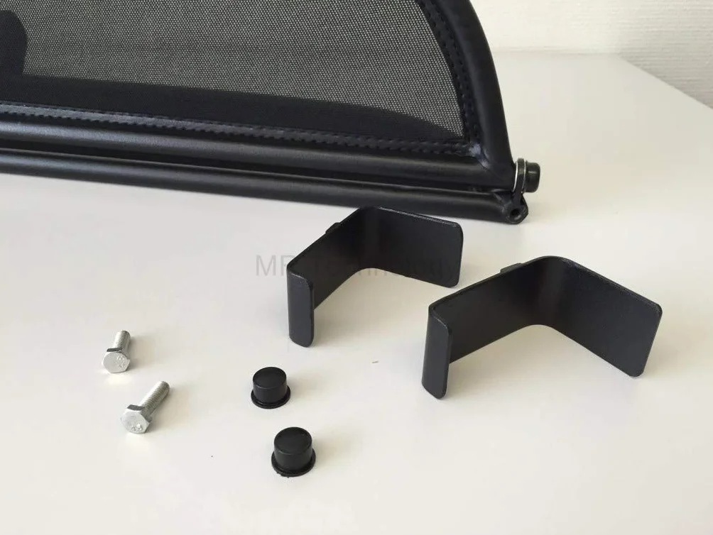 Frangivento compatibile con Mercedes SL R230 anno 2001-2012 (Nero) – Frangivento universale con materiale di montaggio senza borsa