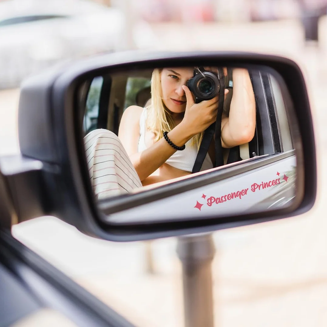 JEYORZY Passenger Princess Adesivo Auto 4 Pezzi Adesivi Divertenti Finestrino Decorazione Donne