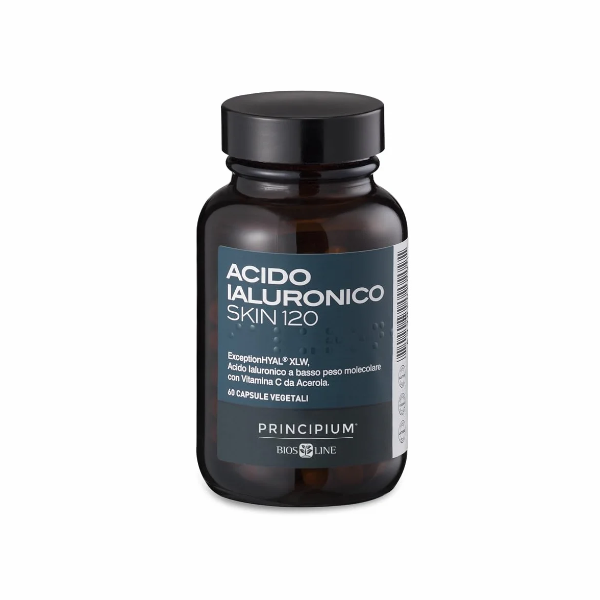 BIOS LINE Principium Acido Ialuronico 120 Integratore Alimentare per la Pelle, 60 Compresse