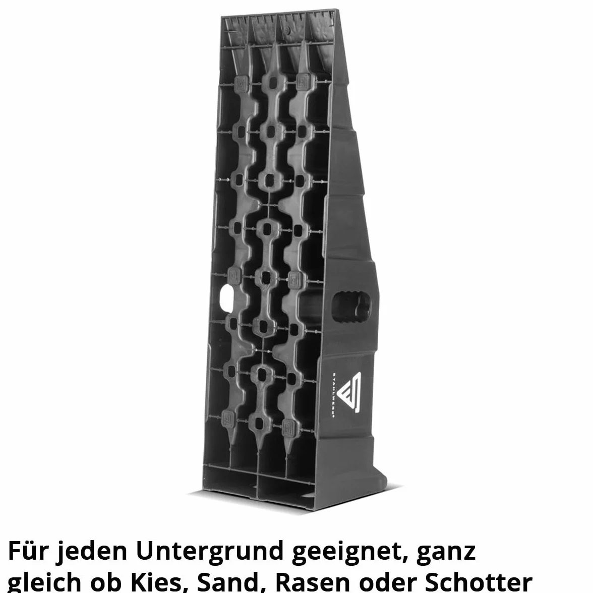 STAHLWERK Set di 2 cunei per gradini GT-15 ST con portata di 6 t, 905 x 330 x 215 mm, cuneo di carico | Rampa di carico | cuneo di bilanciamento per camper, caravan, roulotte o rimorchi