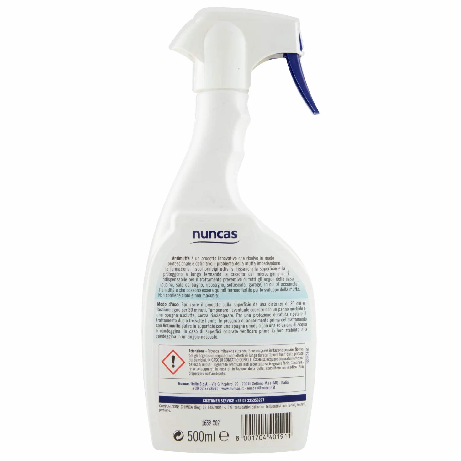 Nuncas Antimuffa Detergente Spray 500ml