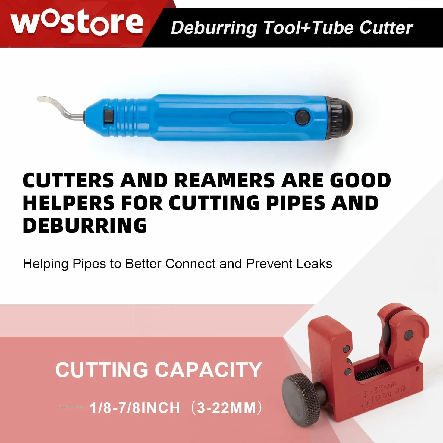 Wostore Sbirattatrice Doppia per Tubi dei Freni 3/16"-5/8" 7 Misure rame plastica alluminio