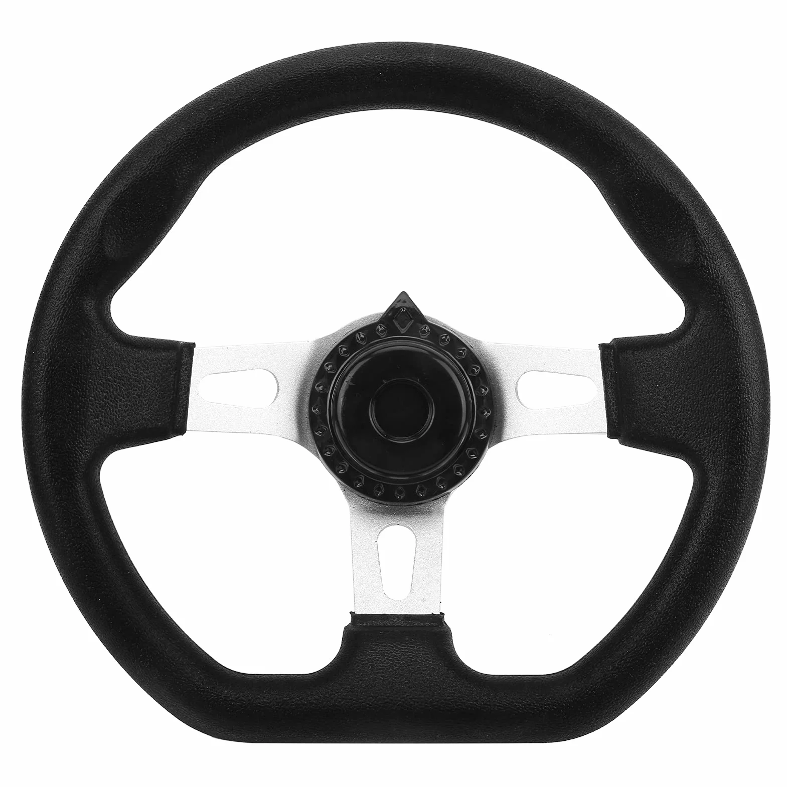 Volante Kart OffRoad 270mm Nero 3 Razze per Motori ATV Go Kart