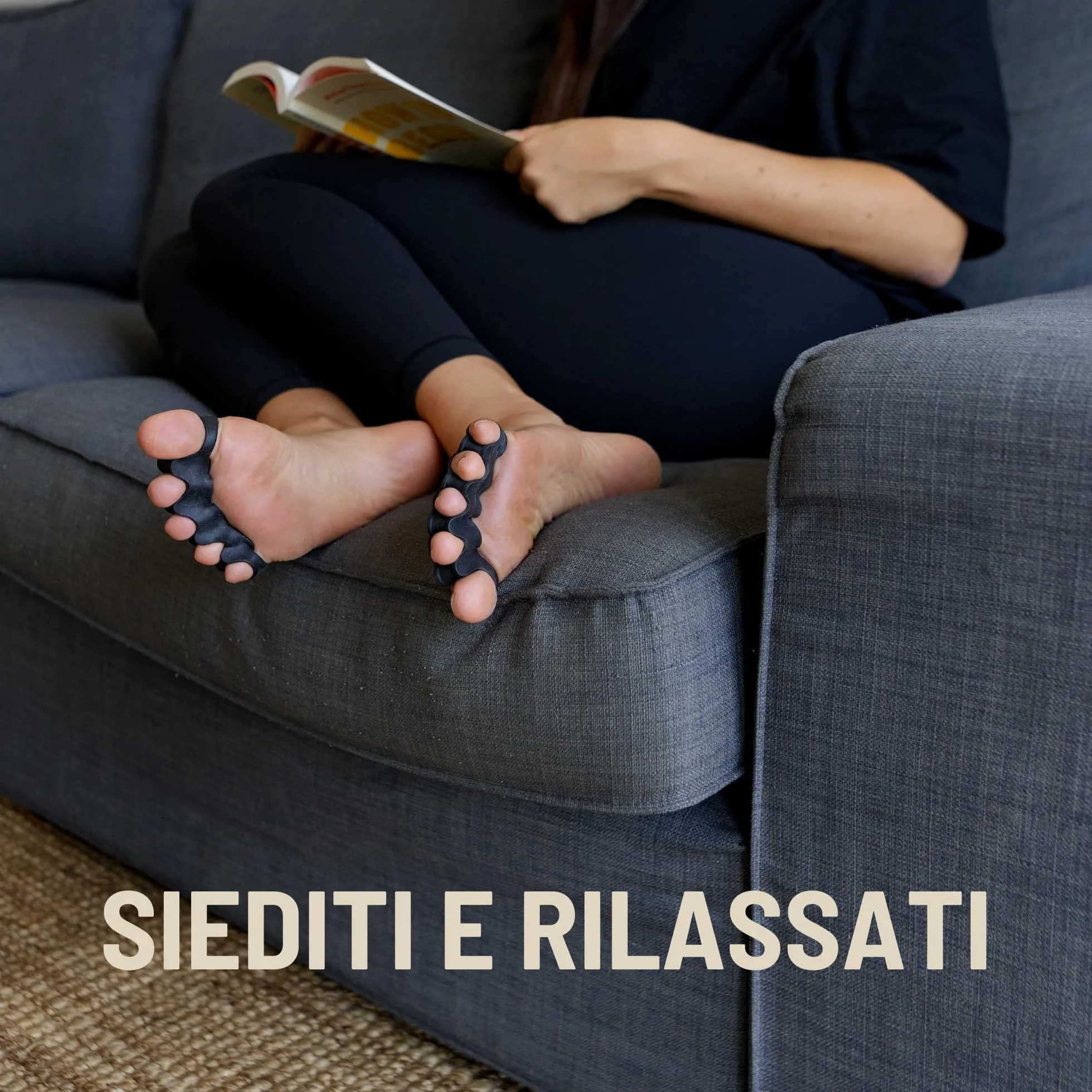 Separatore Dita Piede per Alluce Valgo – 1 Paio Distanziatore in Silicone Morbido