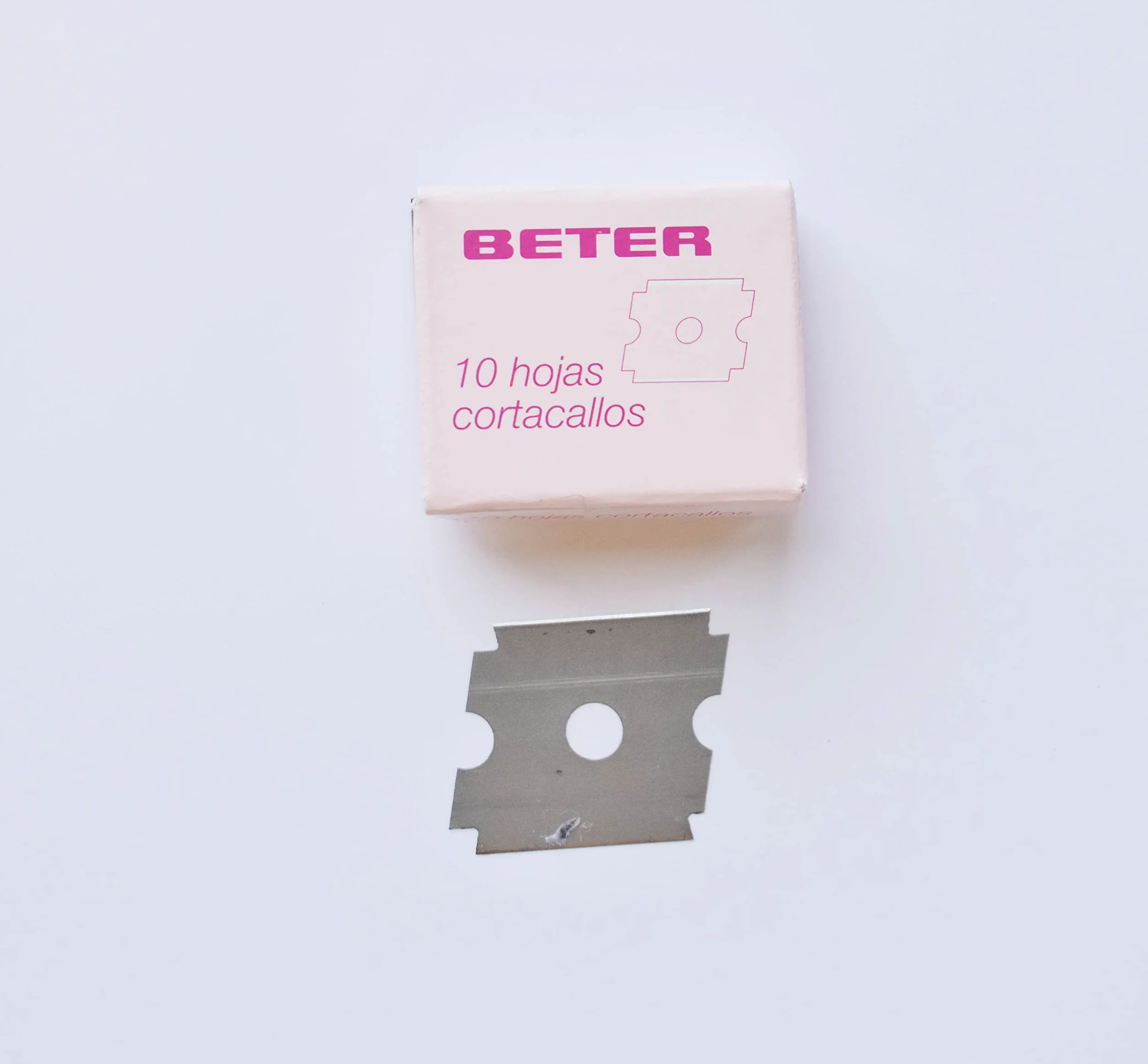 Beter Rifinitore pedicure ricambio 10 lame acciaio carbonio precisione