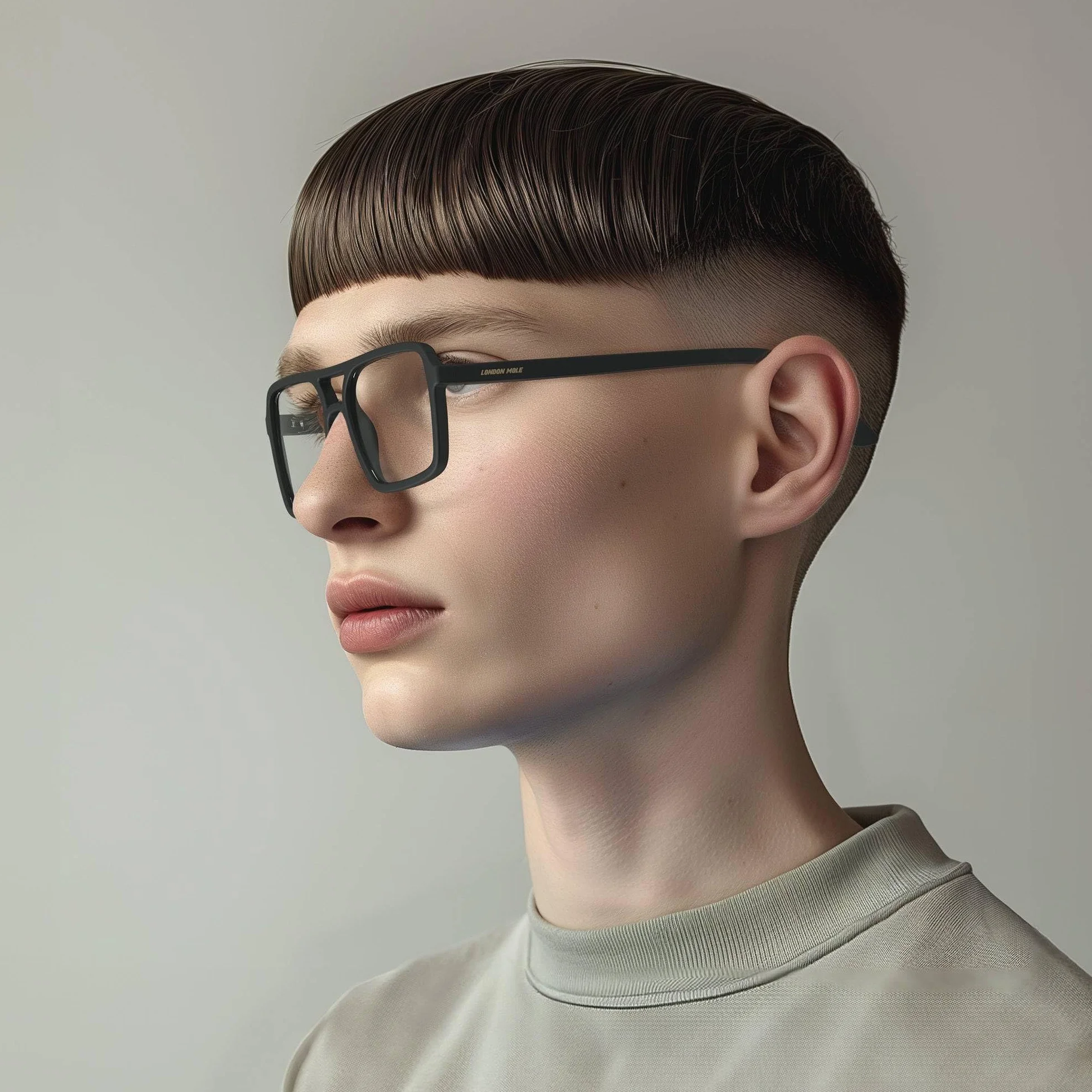 LONDON MOLE® Spy okulary do czytania kwadratowe pilot unisex z zawiasami sprężynowymi
