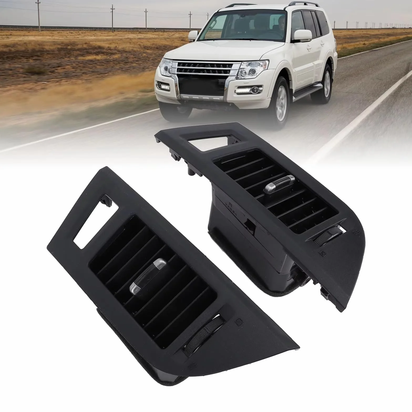 Bocchette Cruscotto Aria Compatibile Con Mitsubishi Per Pajero 4 2006-2021 1 Paio Di Prese D'aria AC Pannello Di Uscita Ricambi Auto Aggiornamenti