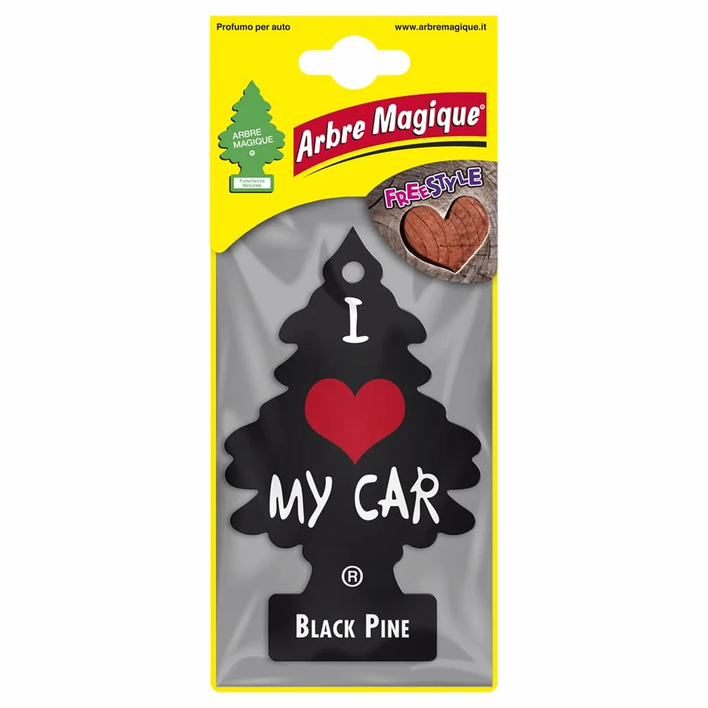 Arbre Magique Profumatore Auto Black Pine 1 Pezzo Made in Italy