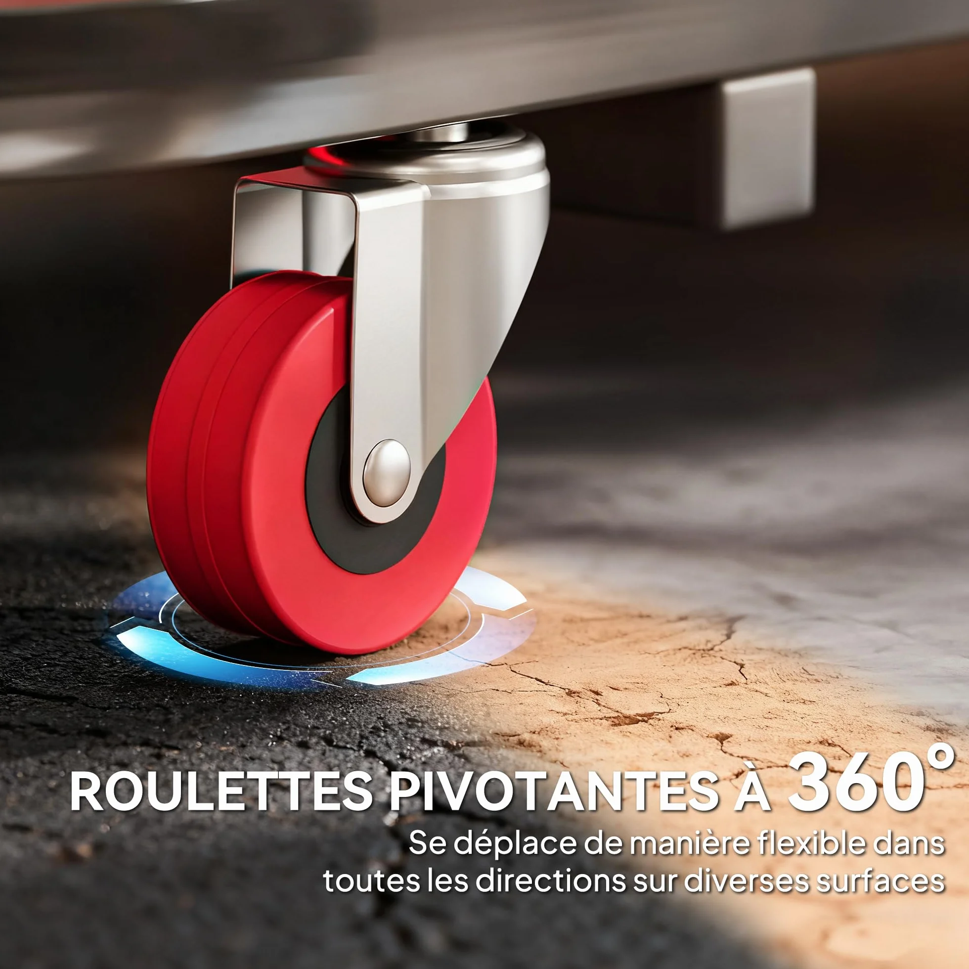 HOMCOM carrello di montaggio 2 in 1 Carrello di ispezione per meccanici pieghevole a Z 150 kg di carico, 6 ruote con rotazione a 360°, sgabello da officina con funzione di seduta e sdraiata, per