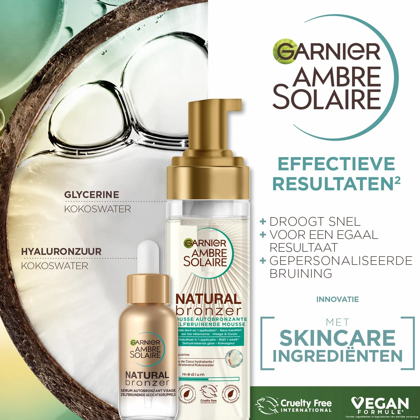 Garnier Ambre Solaire Natural Bronzer Mousse 200 ml