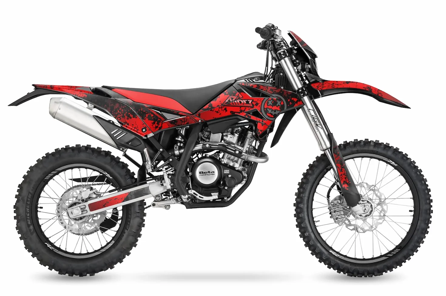 ARider Decorazione (adesivo) per Beta RR 125 LC (2018-2020) / Beta RR 50 (2010-202) | Spark Edition (rosso)