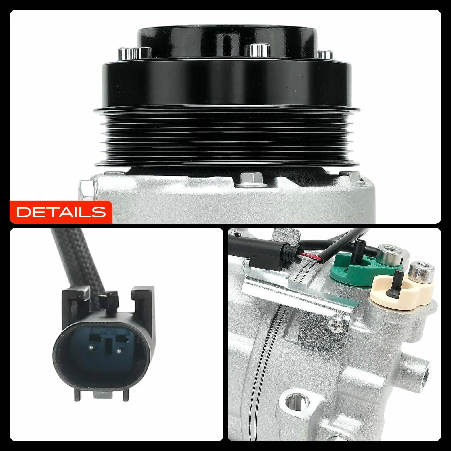 Frankberg Compressore aria condizionata frizione Diesel Compatibile Classe A W169 A160CDI A180CDI A200CDI B-Class W245 B180CDI B200CDI