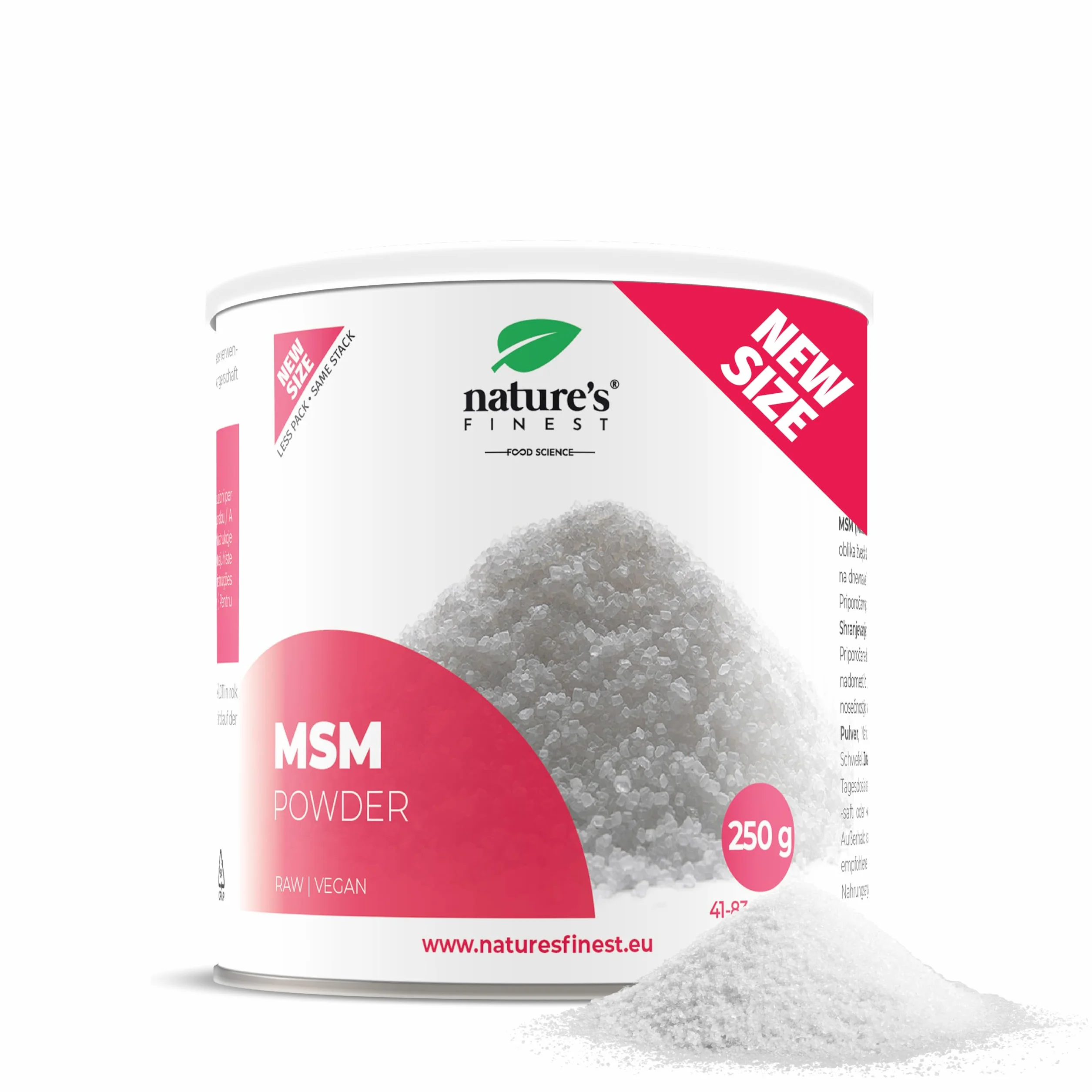 Nature's Finest MSM in polvere 200g integratore zolfo organico articolazioni pelle benessere