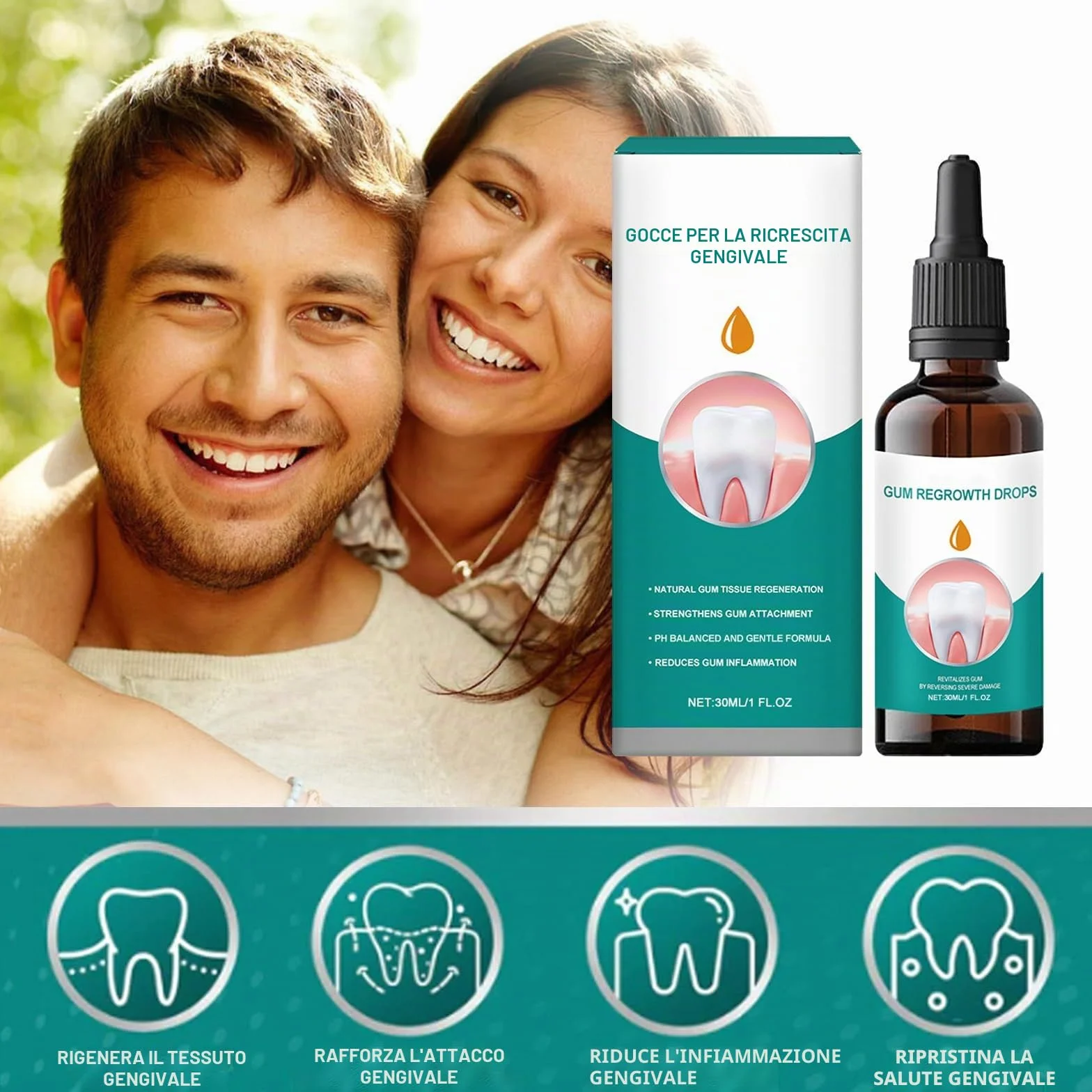 Gel rigenerante gengive 30 ml