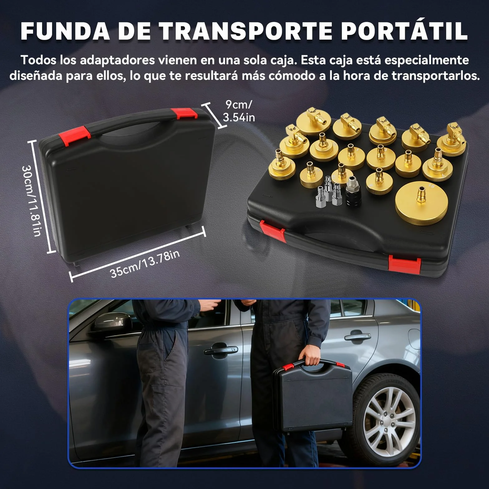 AUTOOL Kit di spurgo per cilindro principale, 20 pezzi, per spurgo freni