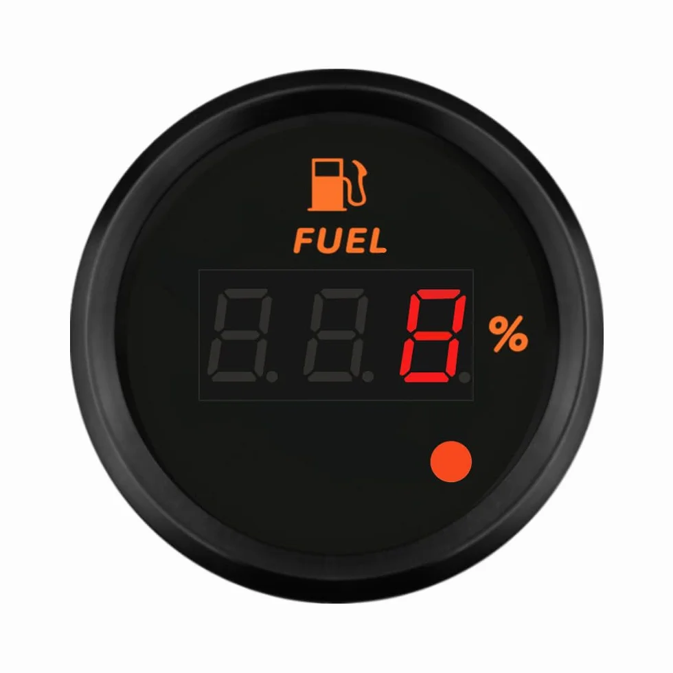 ELING Misuratore livello carburante digitale 52mm 0-190ohm 9-32V per SUV RV