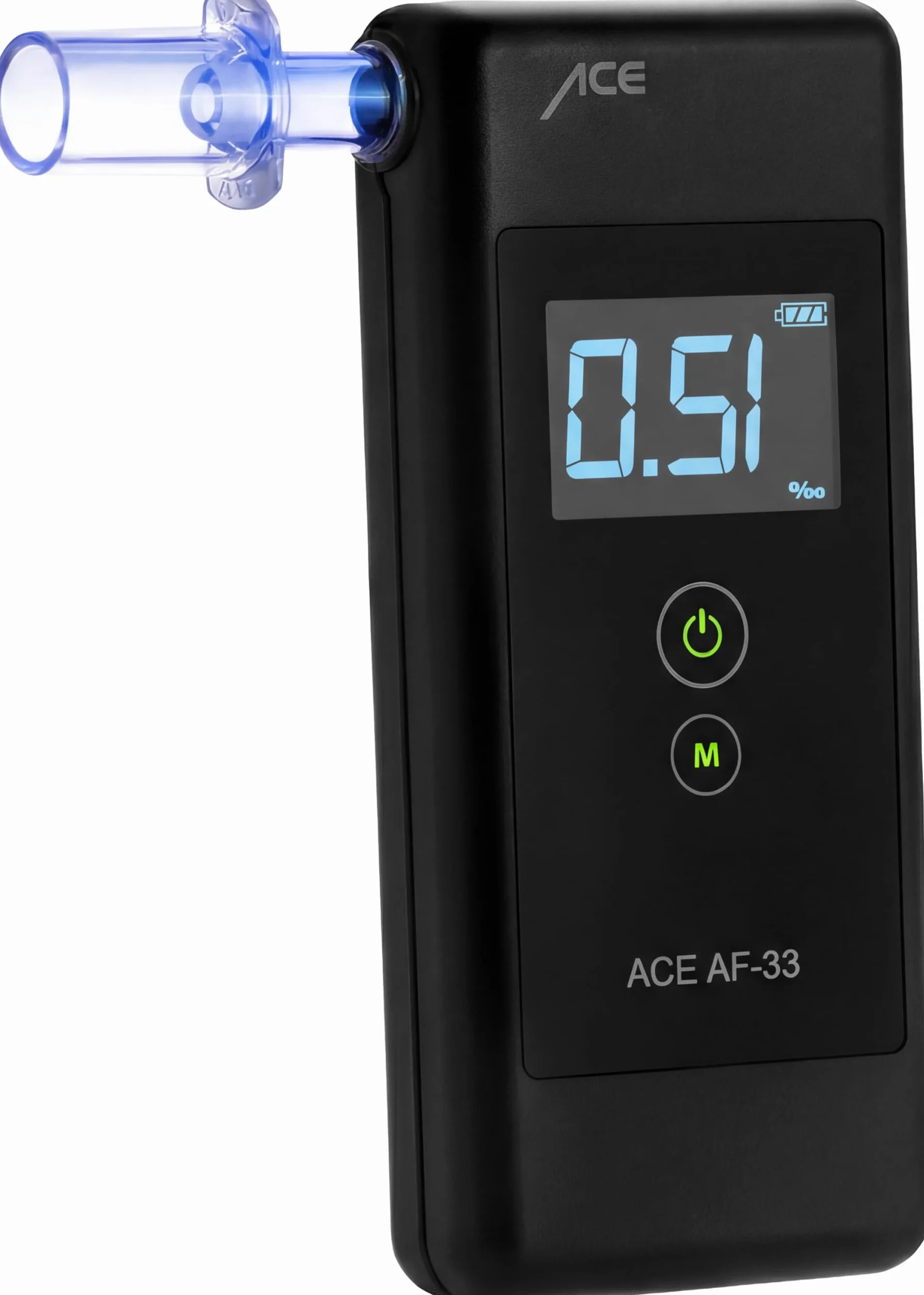 Etilometro ACE AF-33 test alcolimetrico 1,1 accuratezza 95,8% TU Vienna