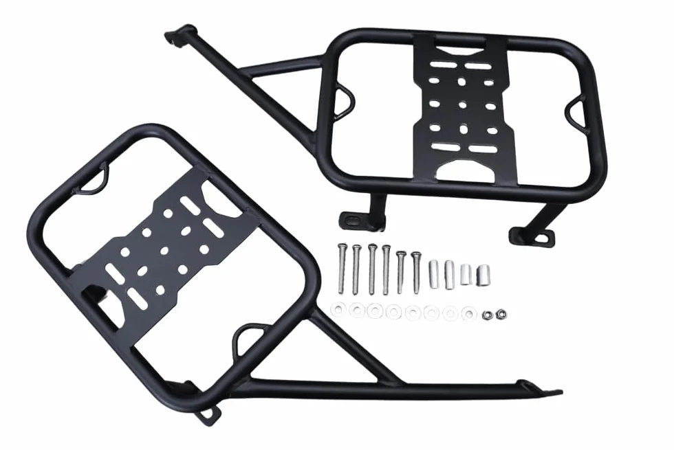 avdb-moto Portaborse Laterali/Portavaligie compatibile con HONDA CRF 300 L 2021-2024, CRF 300 L RALLY 2021-2024, CRF 300 L 2025-X, CRF 300 L RALLY 2025-X (in Acciaio)