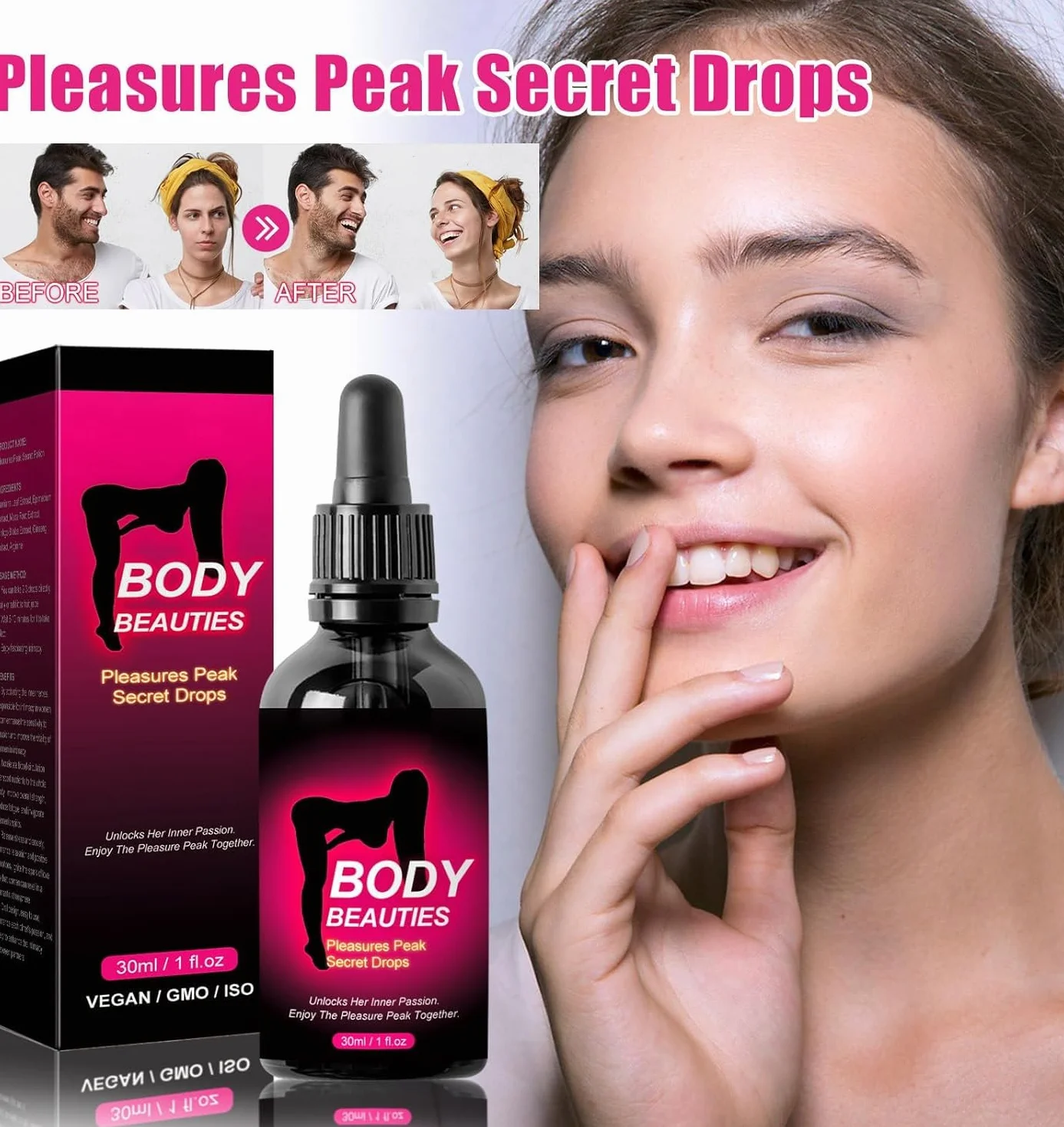 Gocce Per Donne e Uomini, Secret Happy Drops, Miglioramento Della Sensibilità E Del Piacere