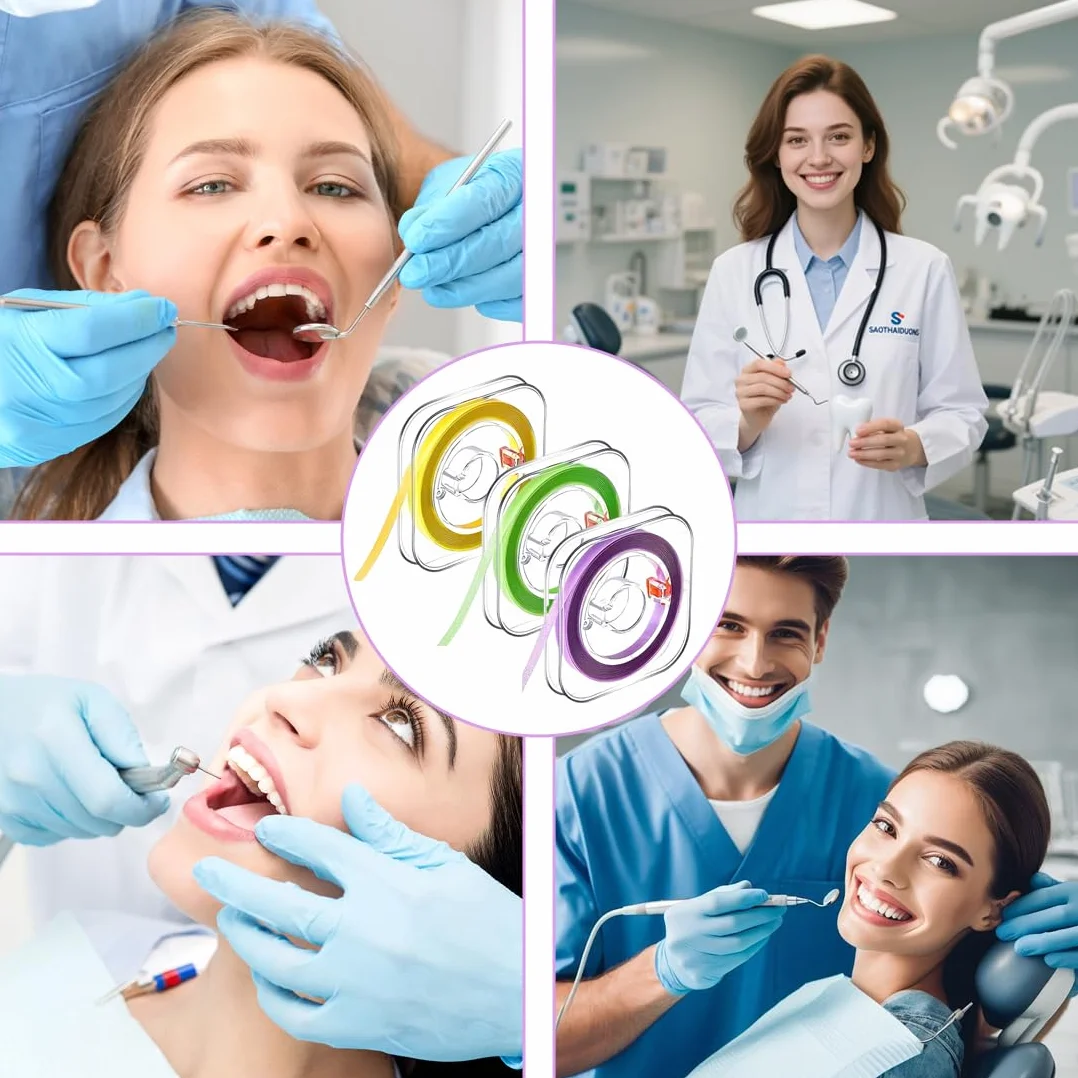 Strisce Abrasive Interdentali 20μm 30μm 50μm Carta Vetrata per Dentisti