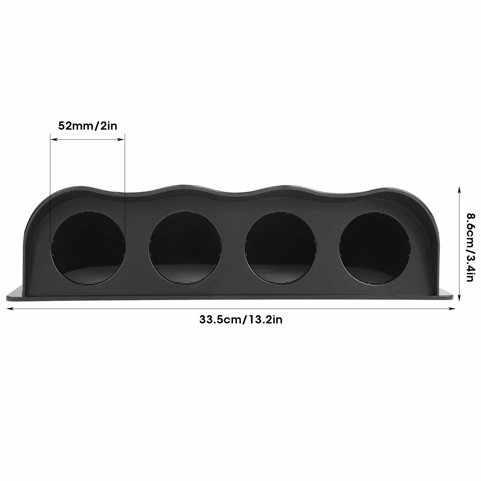 Quad Meter Pod 52mm 2in Supporto universale manometro auto 4 fori cruscotto