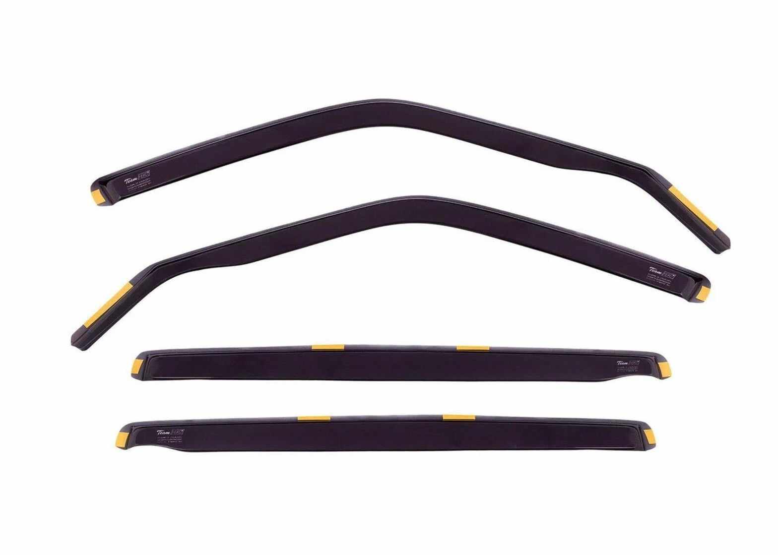 J&J AUTOMOTIVE Deflettori d'Aria per BMW 3 Series E91 Wagon 2005-2012 Set 4 Pezzi Nero Fumé Oscurato