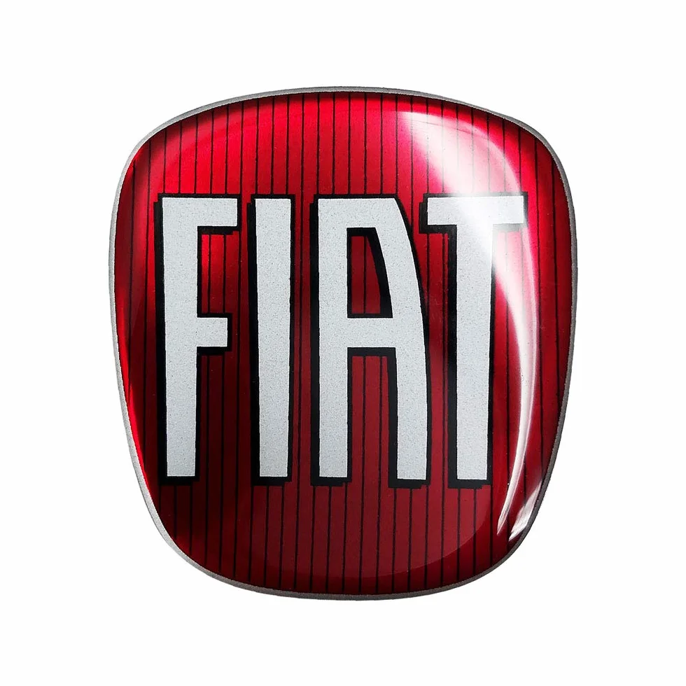 Fiat Adesivo Autovettura 3D Ricambio Logo per Bravo Posteriore, Rosso
