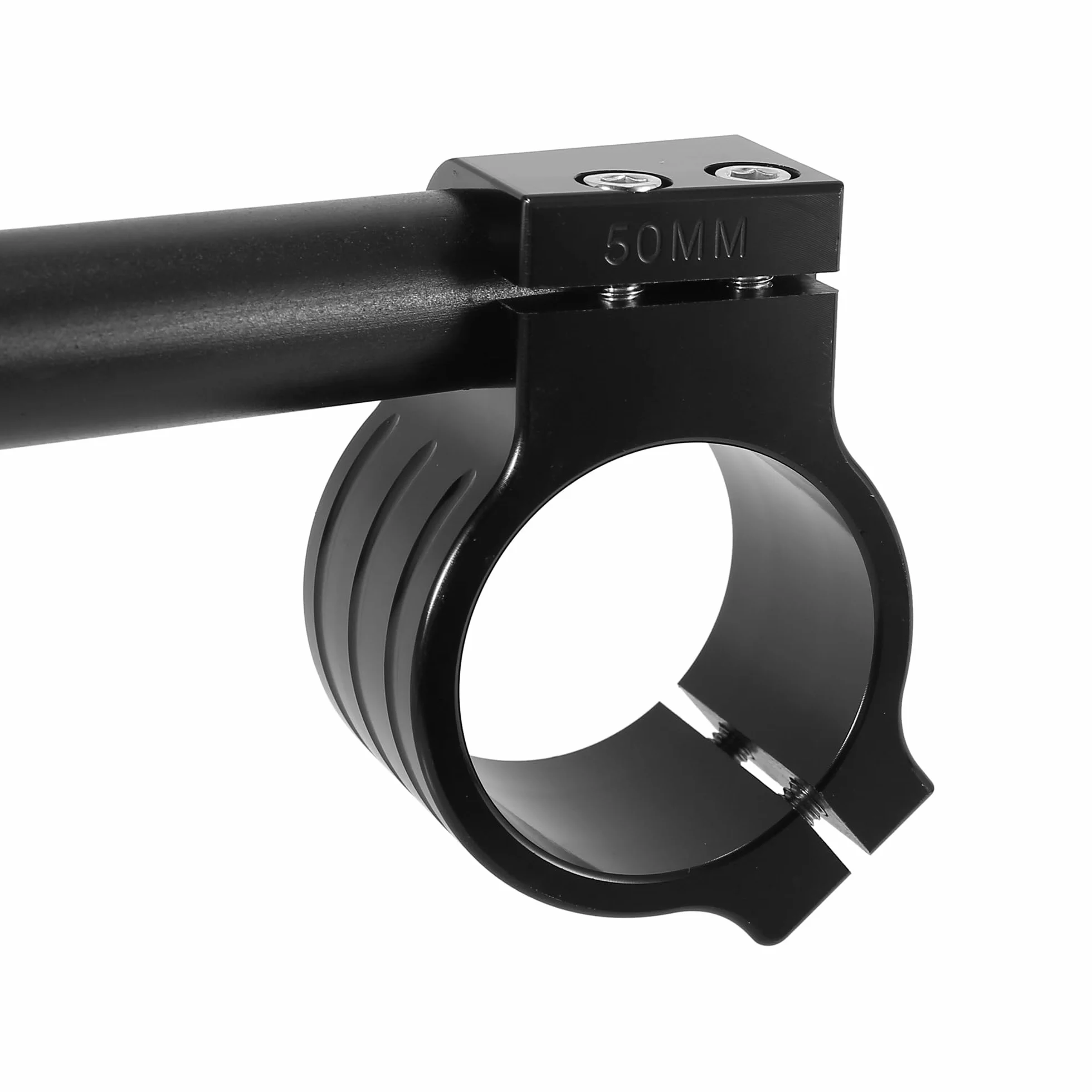 Motoforti 1 Paia 50mm Moto Manubrio Clip Ons Maniglia Bar Universale Nero