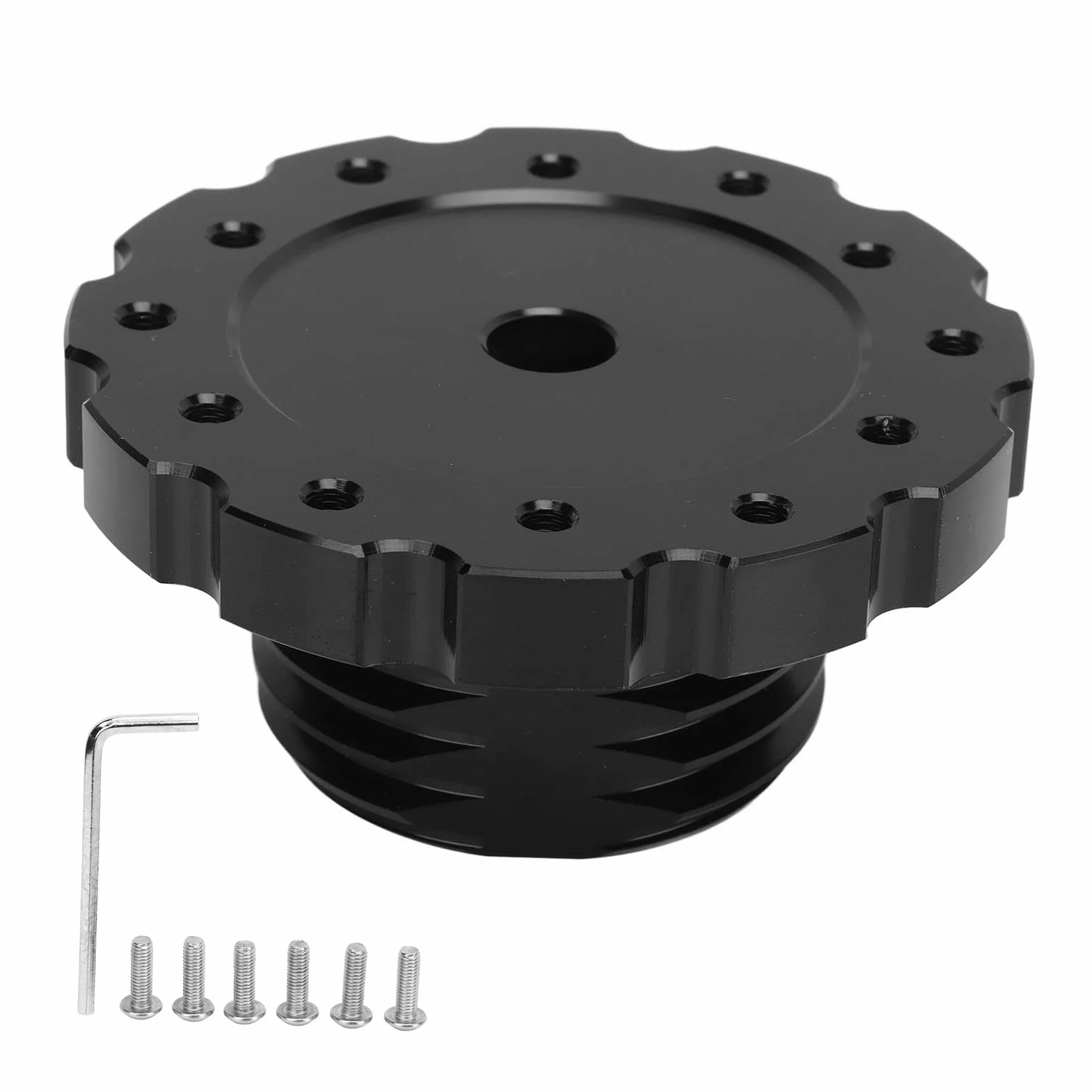 Adattatore per Volante in Lega di Alluminio Nero per T300 T500 PCD 73mm