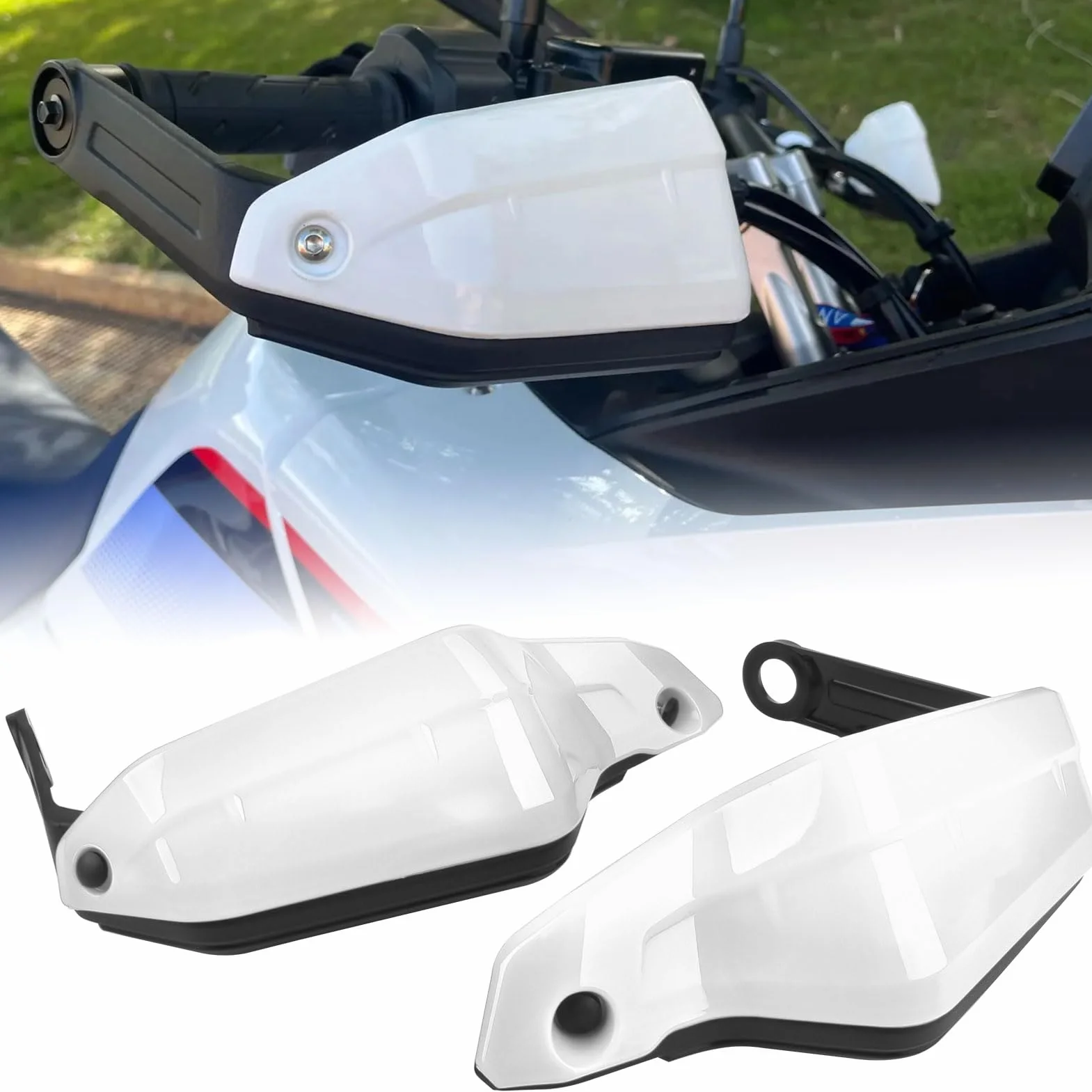 Paramani per moto Transalp XL750 2023-2026 Leva freno Protezione parabrezza Bianco 2 paia